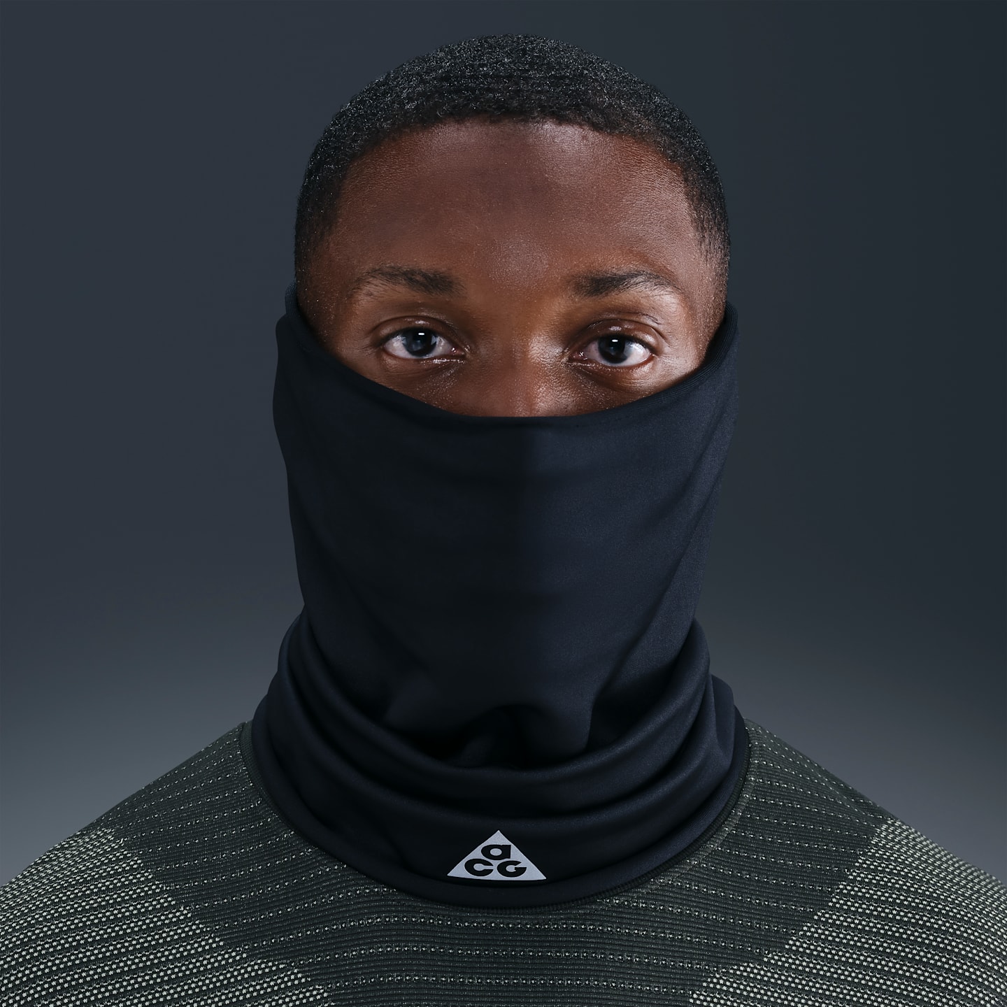 Двусторонний бафф для трейлраннинга с UV-защитой Nike ACG, цвет: Чёрный — фото 1