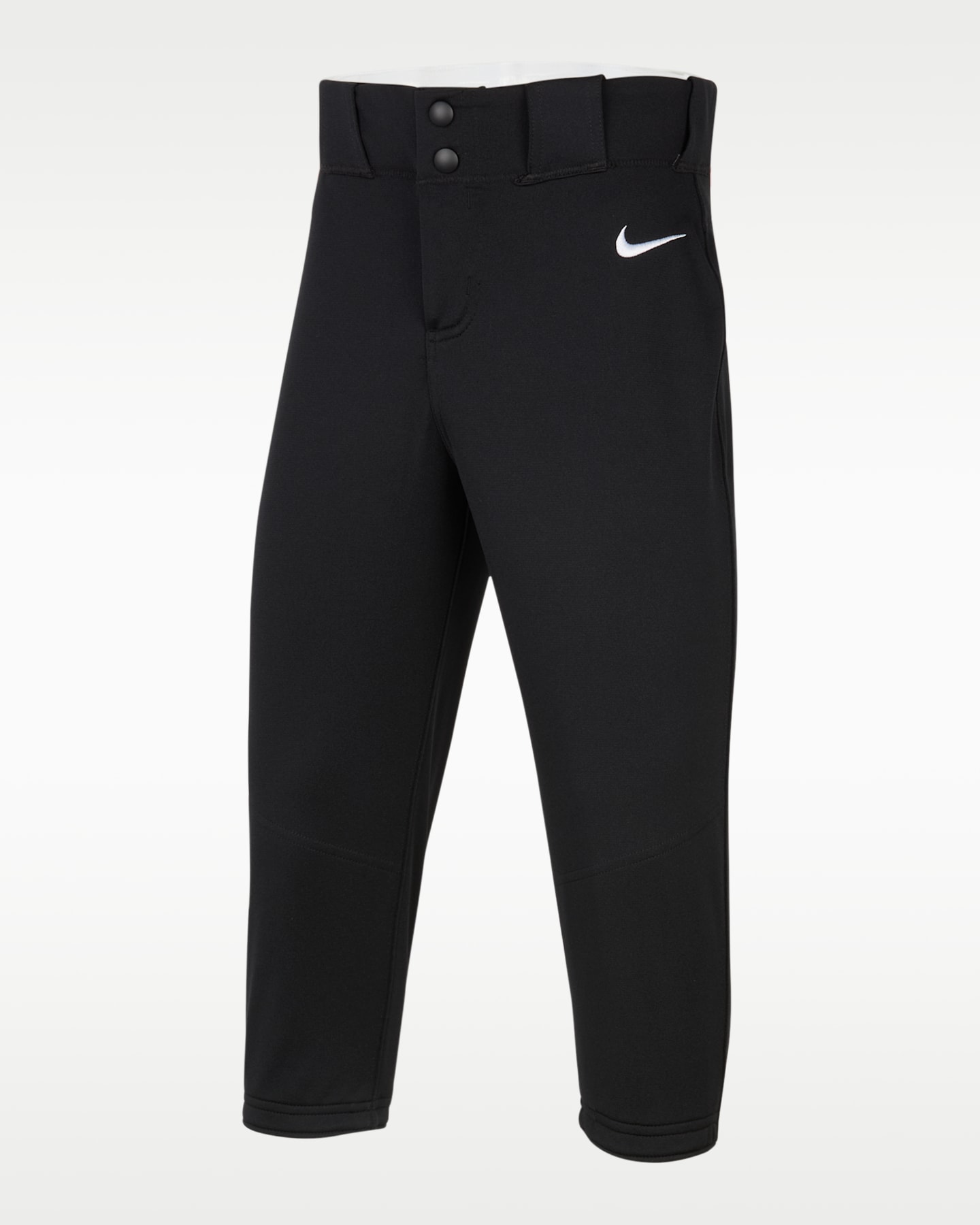 Детские брюки для софтбола Nike Vapor Select 2 для девочек, цвет: Чёрный / Белый — фото 4