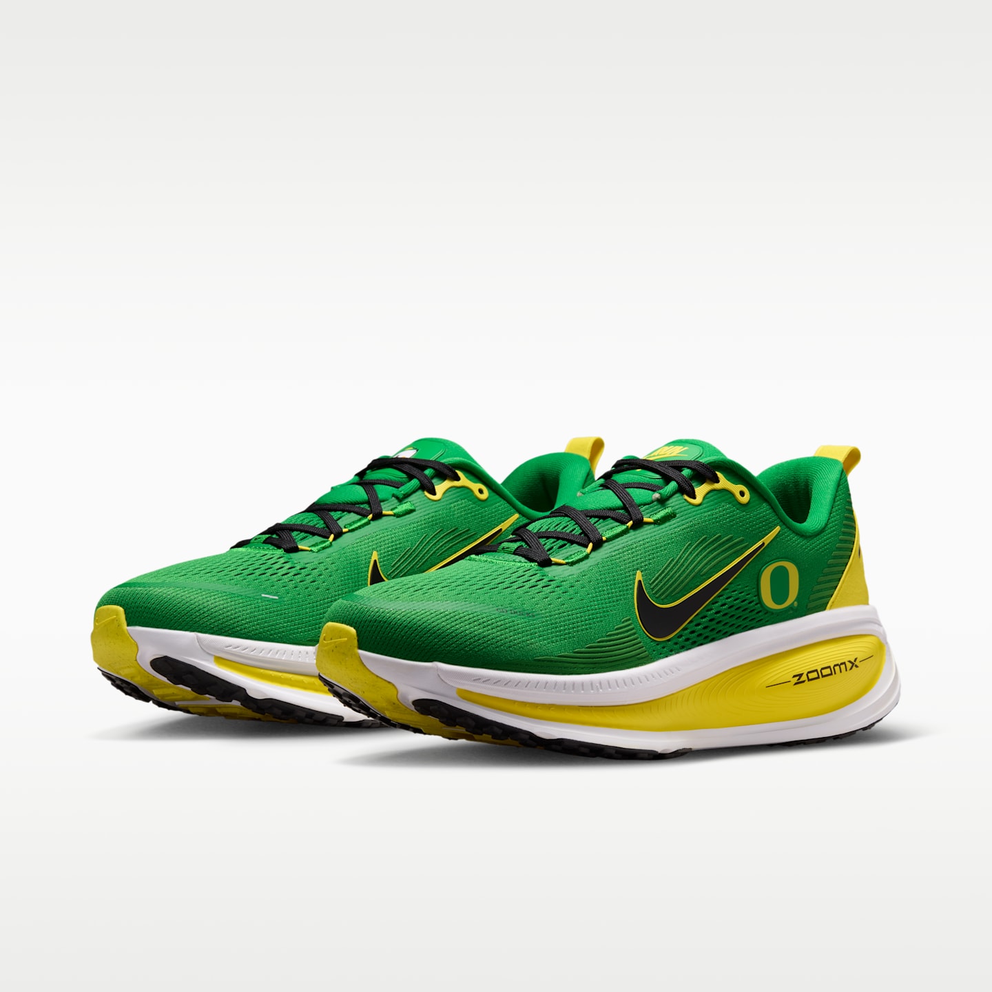 Мужские кроссовки Nike College Vomero 18 (Oregon) Road Running, цвет: Зелёный / Белый — фото 5