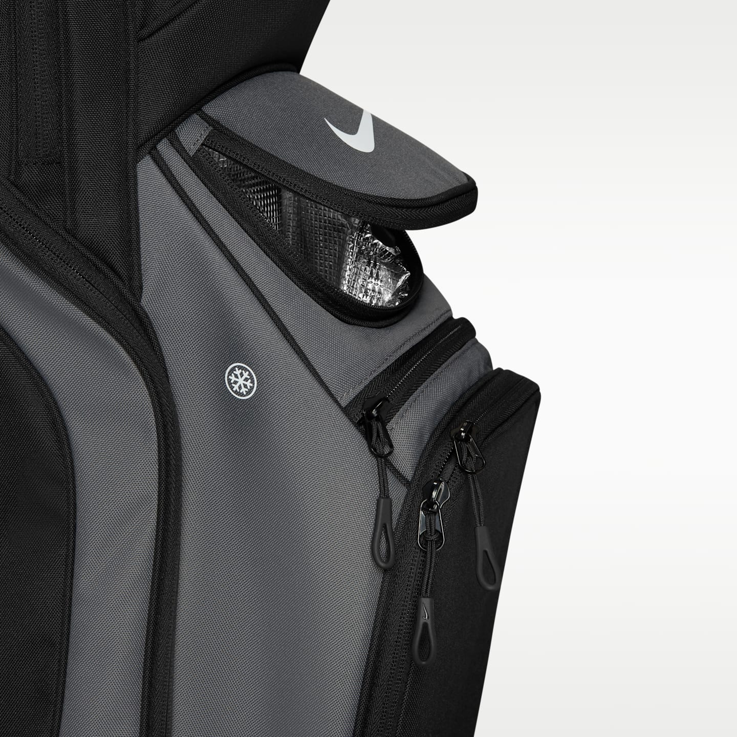 Сумка для гольфа на тележку Nike Performance Cart, цвет: Чёрный / Железный серый — фото 7