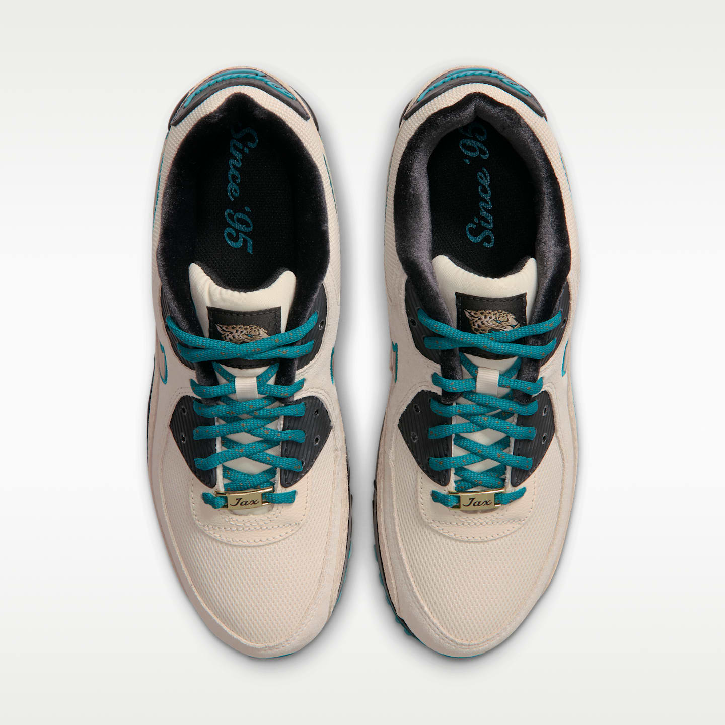 Мужские кроссовки Nike Air Max 90 (Jacksonville Jaguars) NFL, цвет: Натуральный / Чёрный — фото 4
