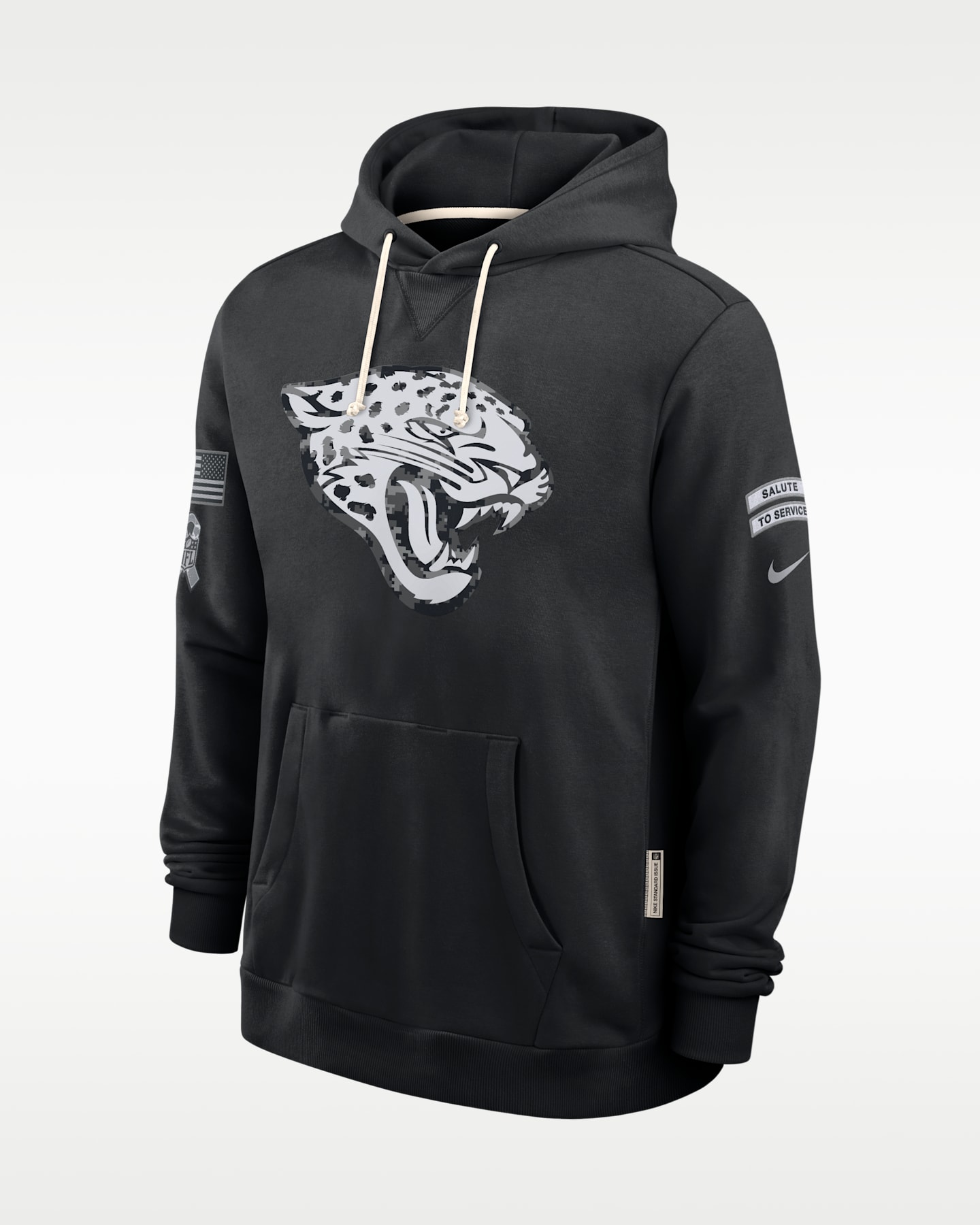 Мужское худи Nike Jacksonville Jaguars Salute to Service Sideline Dri-FIT NFL, цвет: Чёрный — фото 3