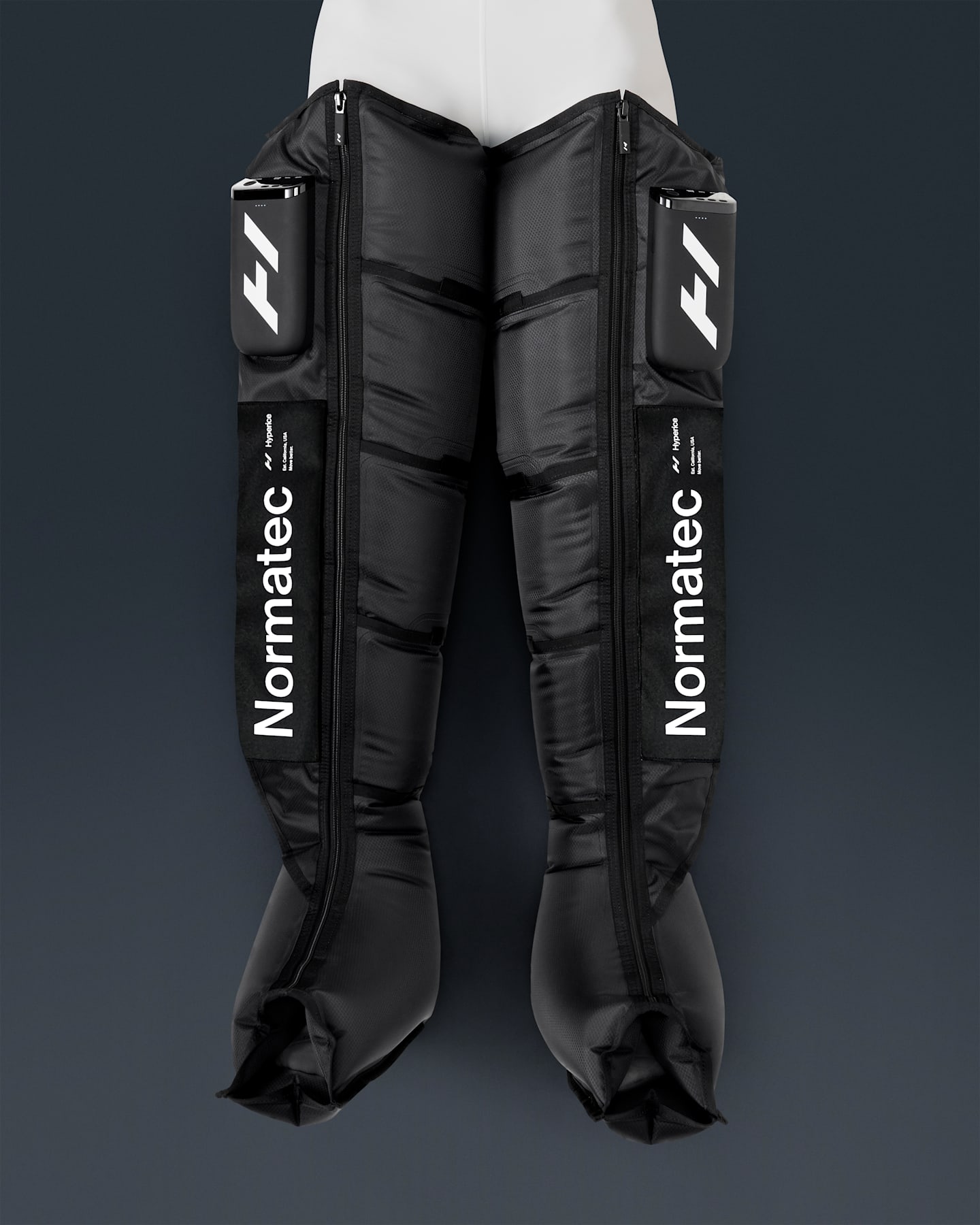 Ботинки Nike Hyperice Normatec Elite Legs Dynamic Air Compression, цвет: Чёрный / Белый — фото 5