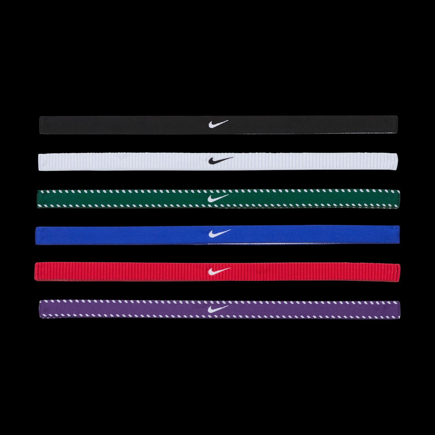 Повязки на голову Nike Flex, 6 шт, цвет: Королевский синий — фото 5