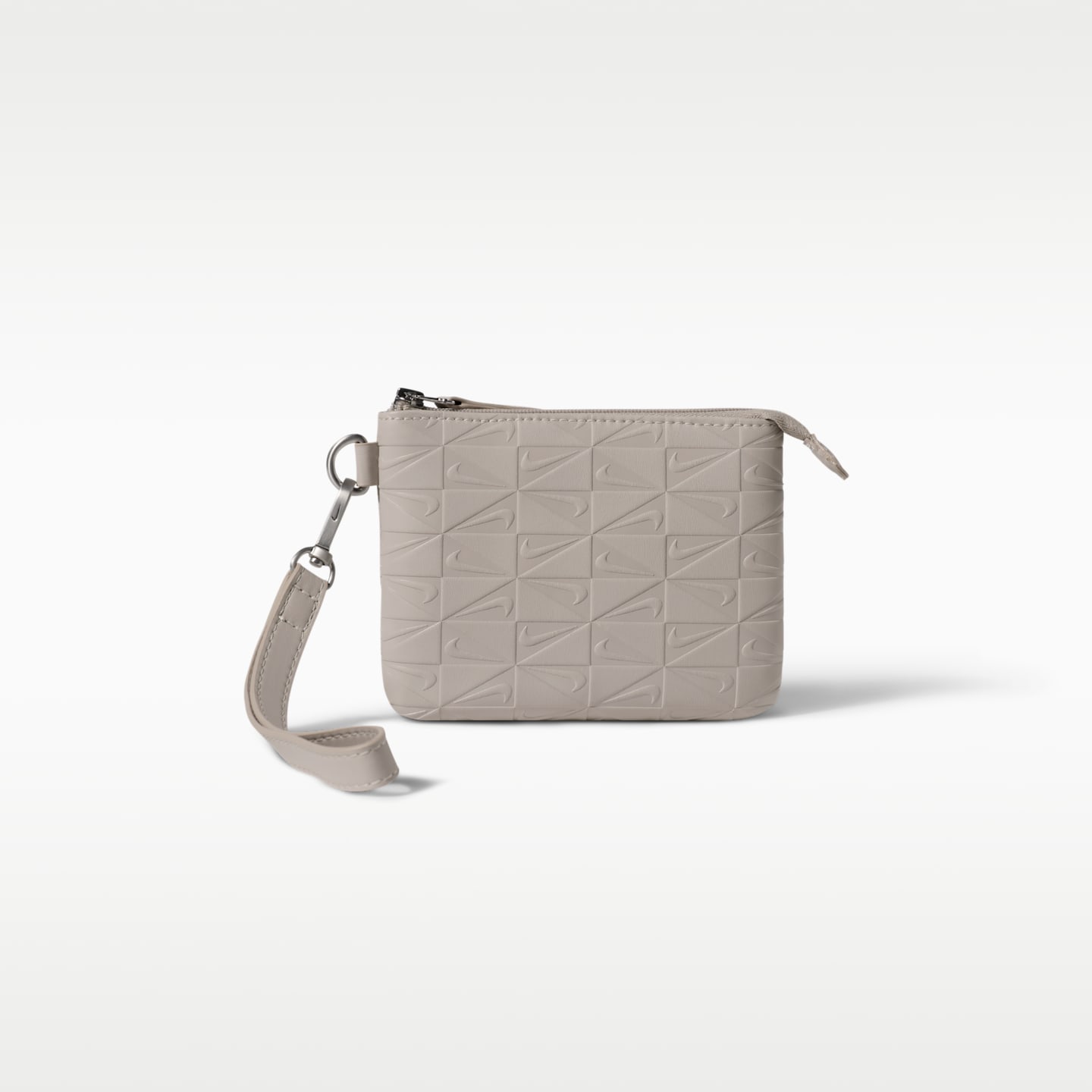 Женская сумка Nike Premium Monogram Wristlet, цвет: Кремовый / Серебряный — фото 2