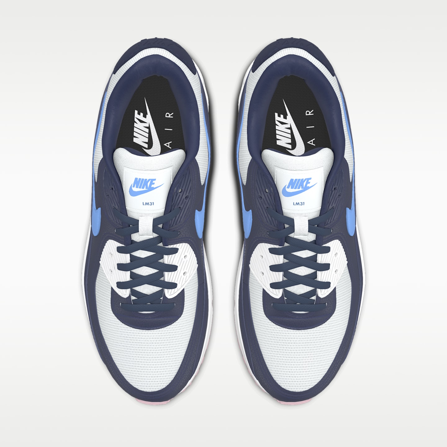 Мужские кроссовки Nike Air Max 90 By Léon Marchand Custom, цвет: Разноцветный — фото 4