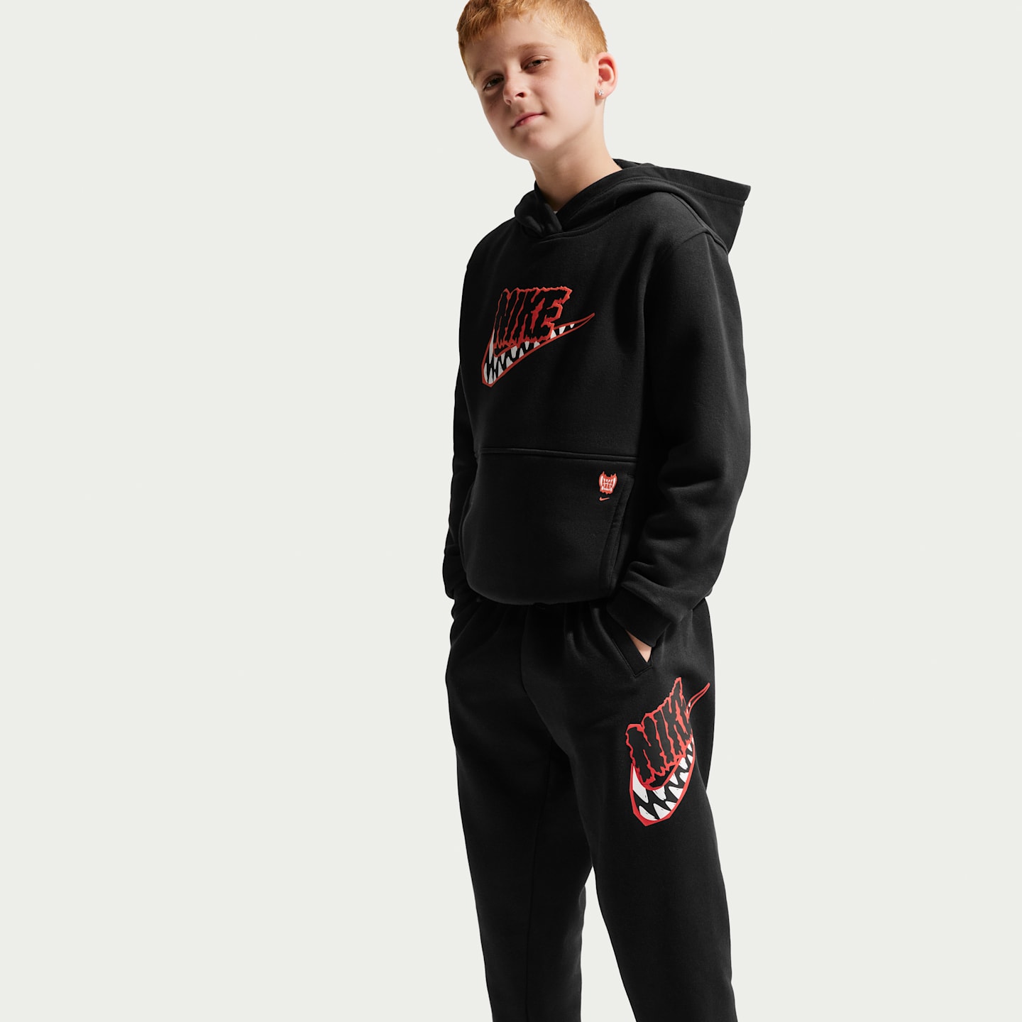 Детские флисовые джоггеры Nike Sportswear Club, цвет: Чёрный — фото 4