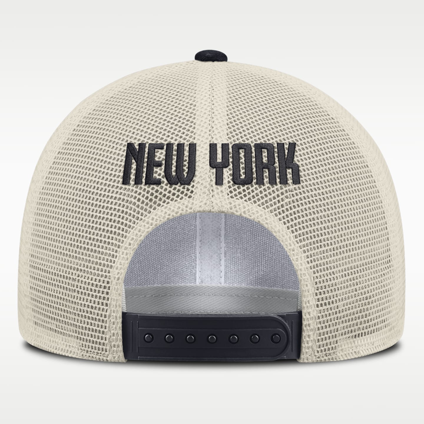 Мужская кепка Nike New York Yankees Cooperstown Rise MLB Adjustable Trucker Hat, цвет: Хаки — фото 2