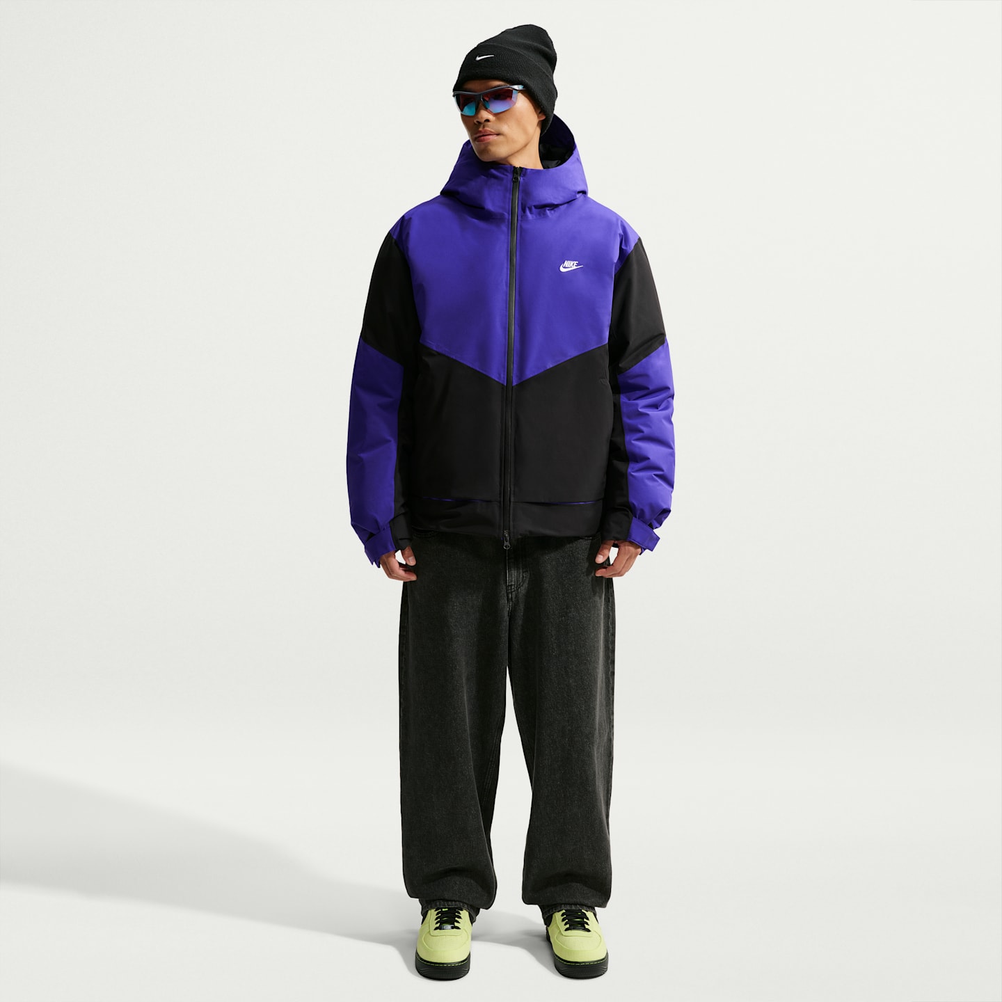 Мужская куртка Nike Windrunner PrimaLoft® Storm-FIT ADV, цвет: Чёрный / Белый — фото 4