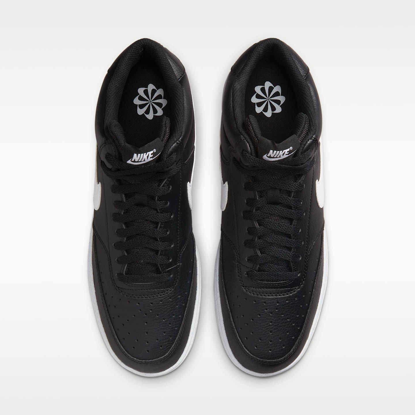 Мужские кроссовки Nike Court Vision Mid Next Nature, цвет: Чёрный / Белый — фото 5
