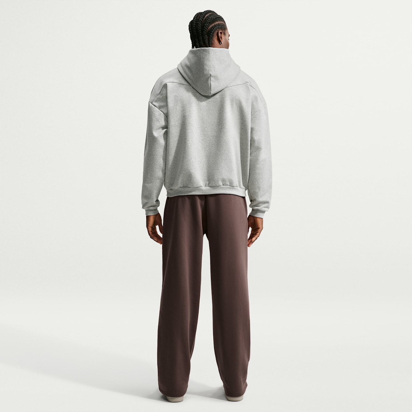 Мужские брюки Nike Standard Issue Therma-FIT Brushed Open-Hem Basketball, цвет: Коричневый / Бледная слоновая кость — фото 5