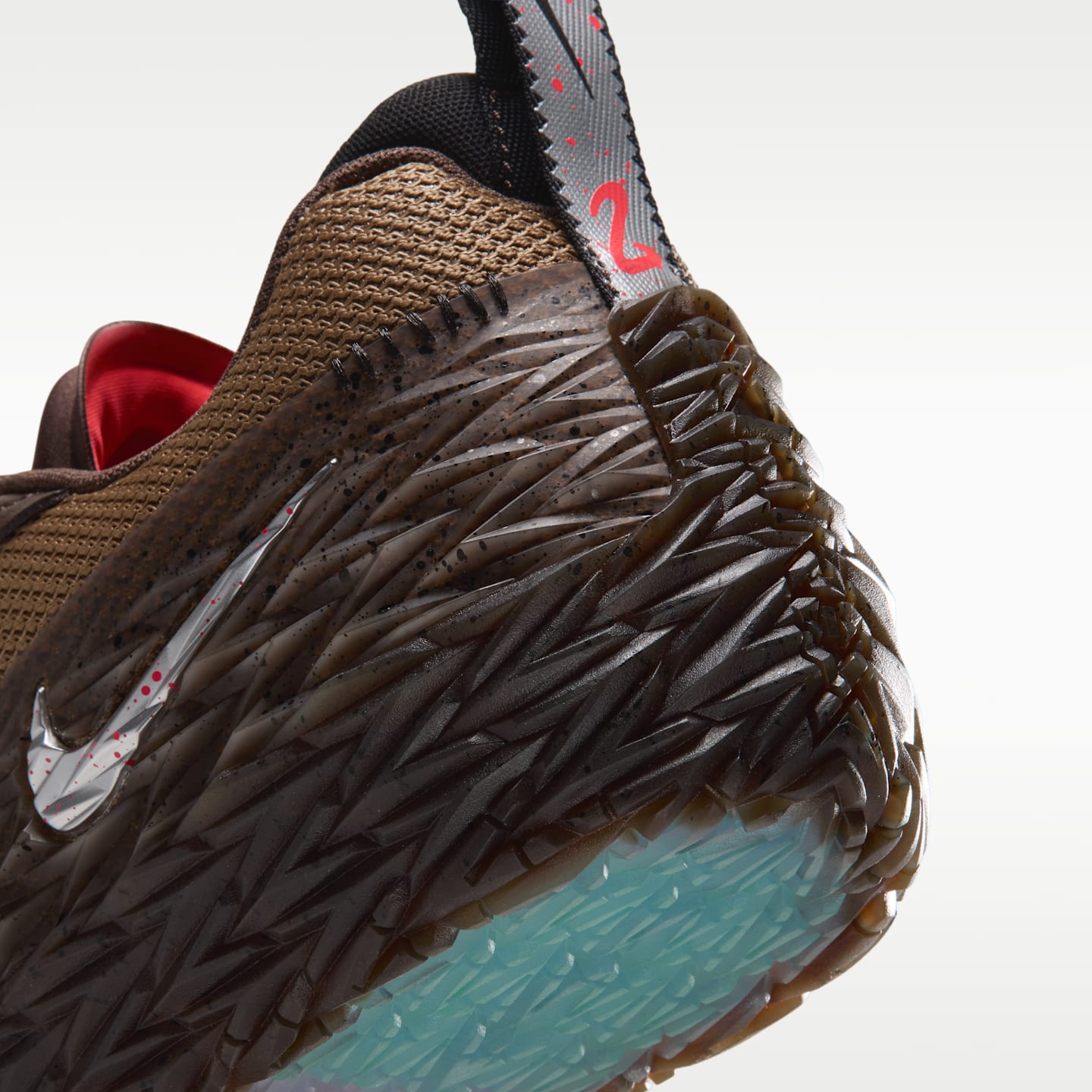 Мужские кроссовки Nike S.T. Charge "Halloween" Basketball, цвет: Серо-коричневый / Рыжевато-коричневый — фото 8