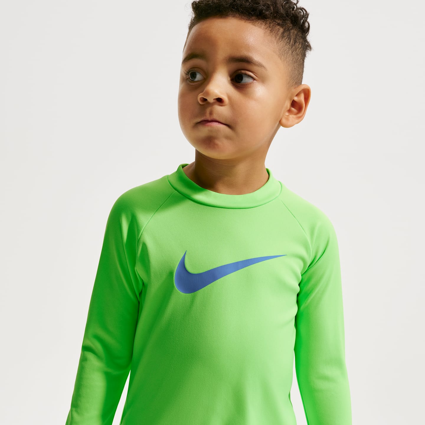 Детский плавательный комплект Nike Swim для мальчиков: лонгслив и шорты, цвет: Синий — фото 2