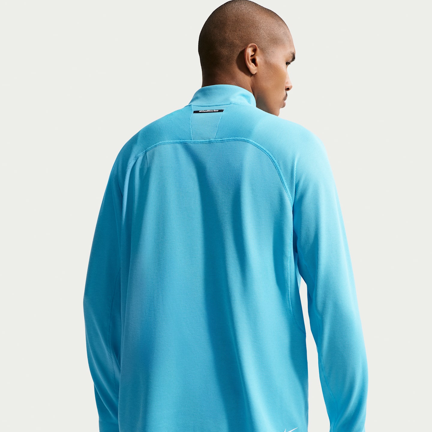 Мужской топ для трейлраннинга на молнии 1/4 Nike ACG Dri-FIT Mid-Layer, цвет: Синий / Снежный белый — фото 2