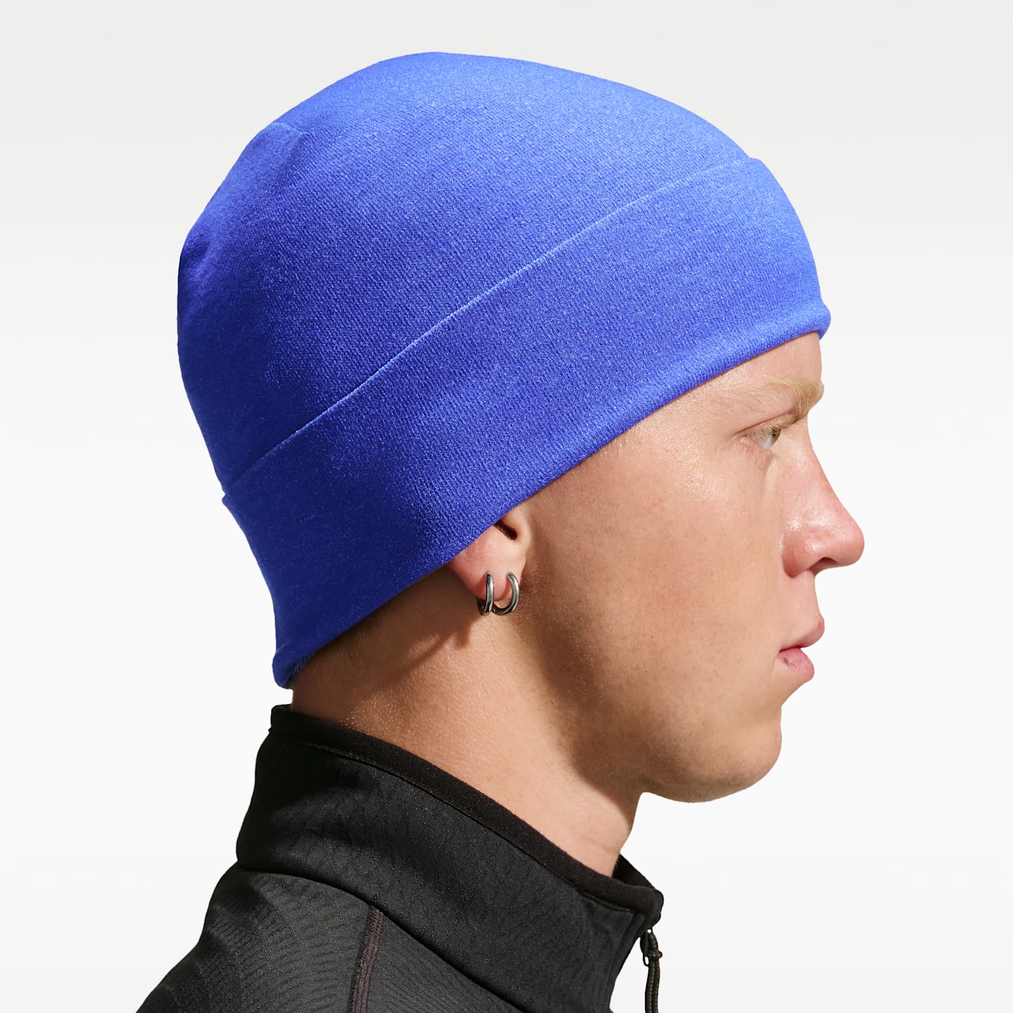 Мужская шапка Nike ACG Dri-FIT Knit, цвет: Синий / Снежный белый — фото 2