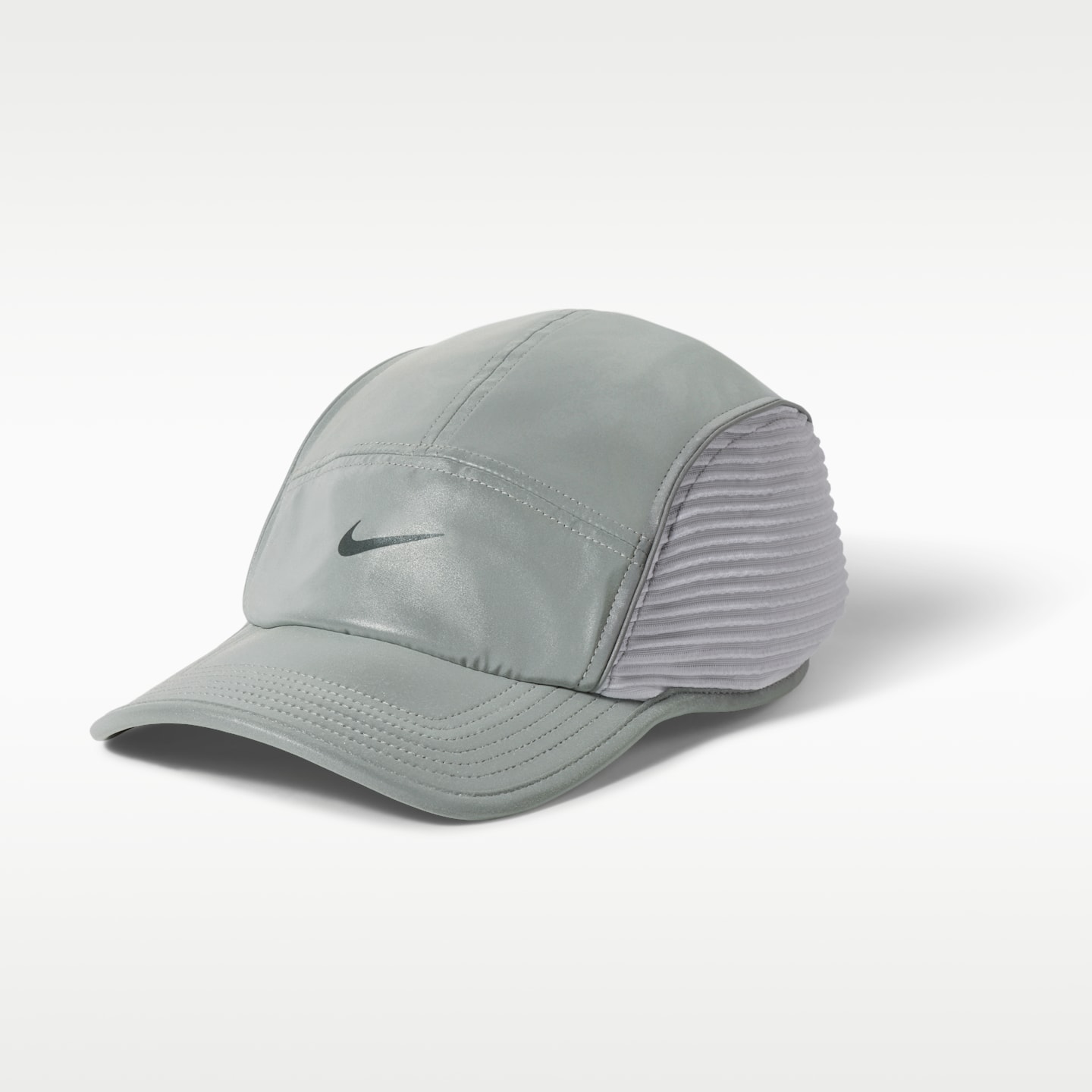 Мужская кепка Nike Fly Dri-FIT ADV Unstructured Running, цвет: Серый / Белый — фото 5