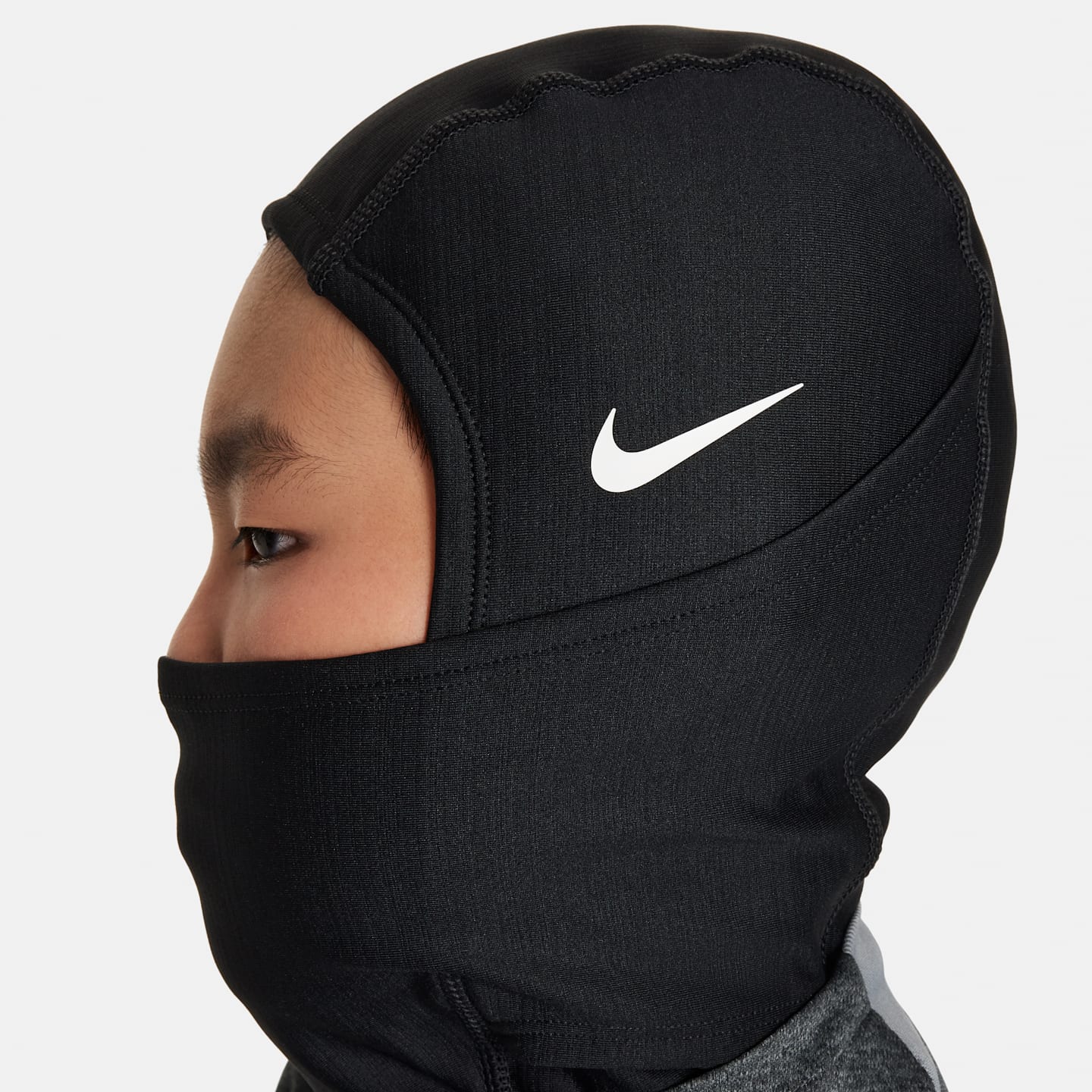 Детские головные уборы Nike Pro HyperWarm Football Hood, цвет: Чёрный — фото 4