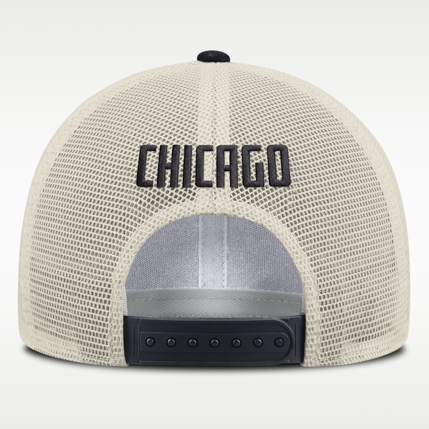 Мужская кепка Nike Chicago White Sox Cooperstown Rise MLB Adjustable Trucker Hat, цвет: Хаки — фото 2