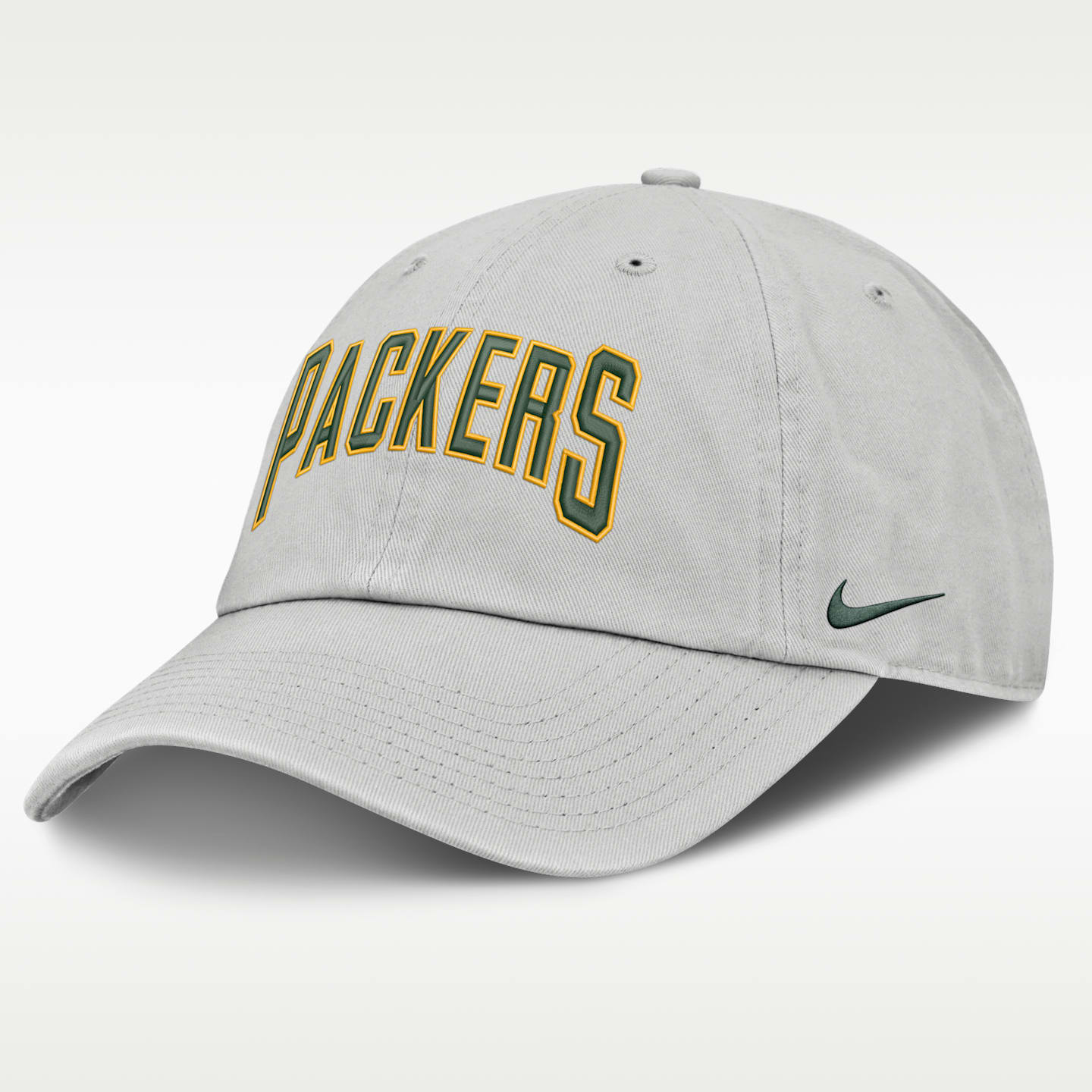 Мужская бейсболка Nike Green Bay Packers Primetime Club Arched NFL, цвет: Серый — фото 1