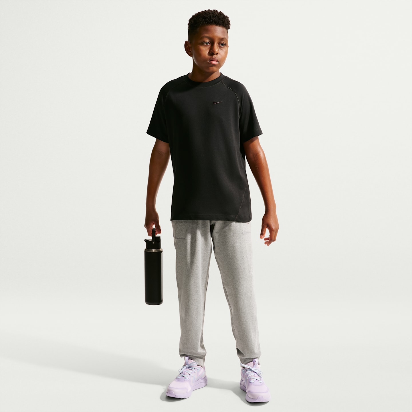 Детский топ Nike Primary Dri-FIT Top, цвет: Чёрный — фото 4