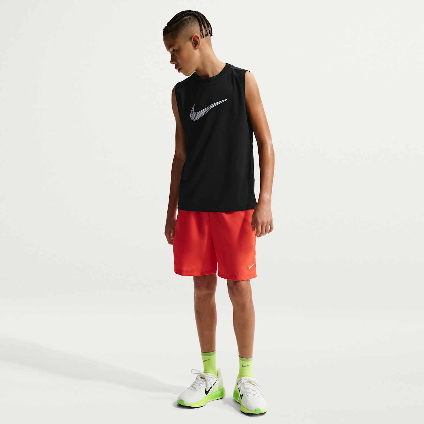 Топ Nike Multi Dri-FIT Sleeveless Top для мальчиков, цвет: Чёрный — фото 4