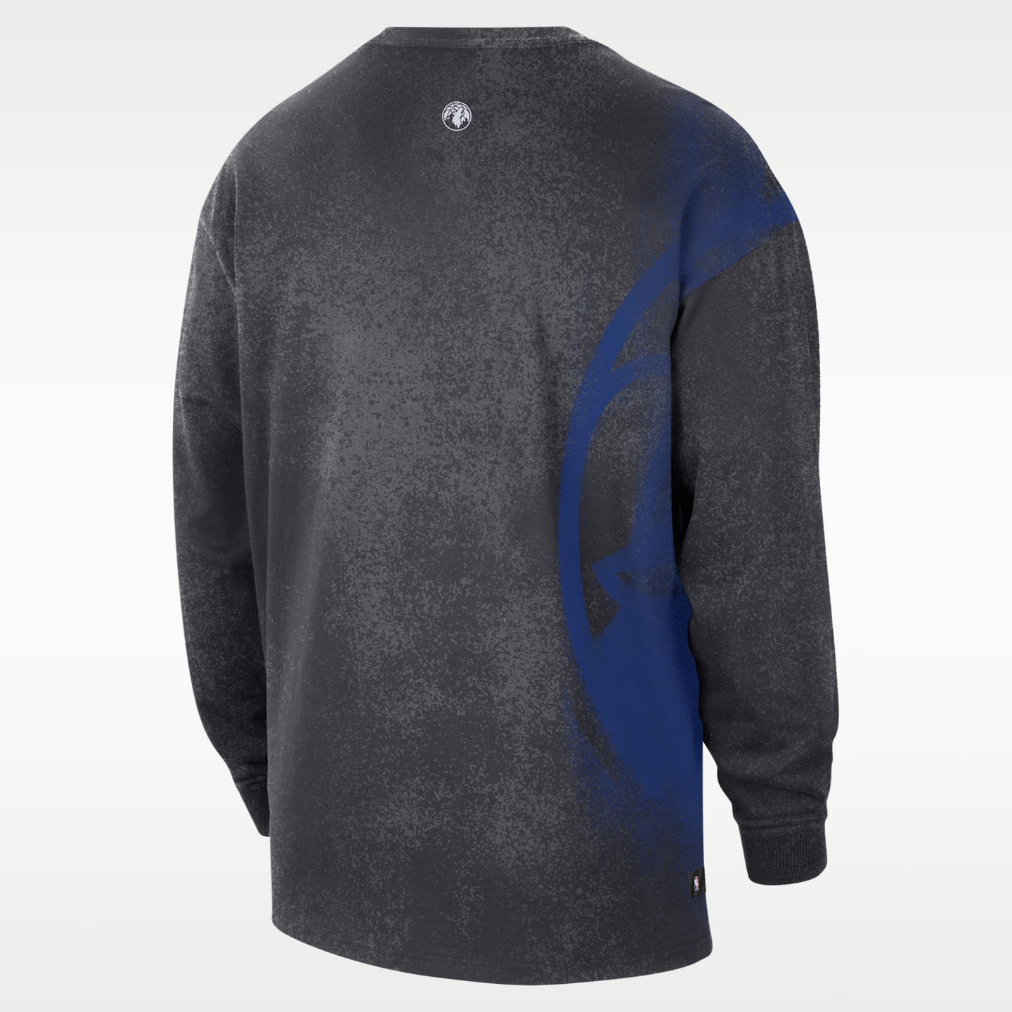 Мужская футболка Nike Minnesota Timberwolves Essential Anthem Long-Sleeve Basketball, цвет: Антрацитовый — фото 2