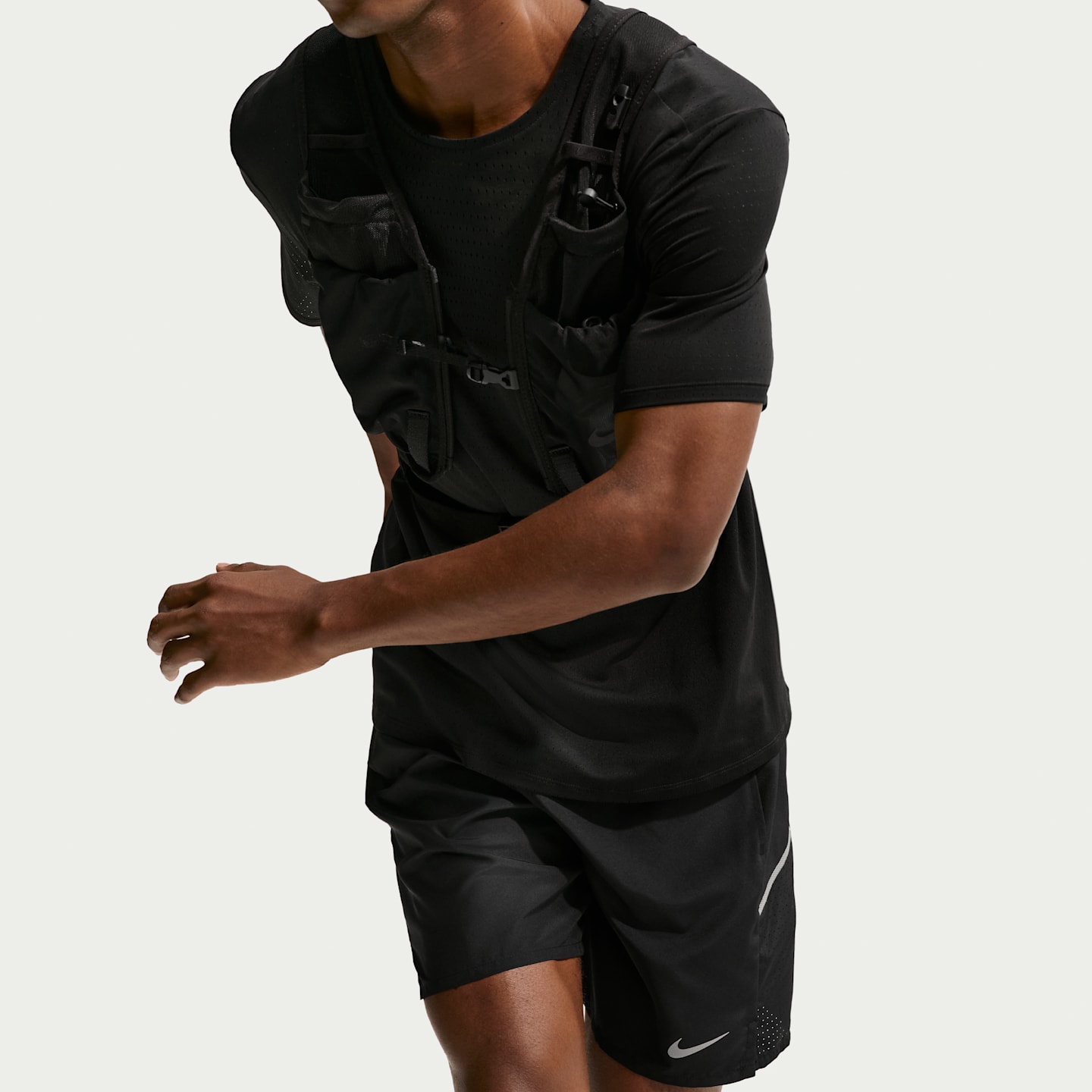 Мужские беговые шорты Nike Miler Dri-FIT 2-в-1 7, цвет: Чёрный — фото 4