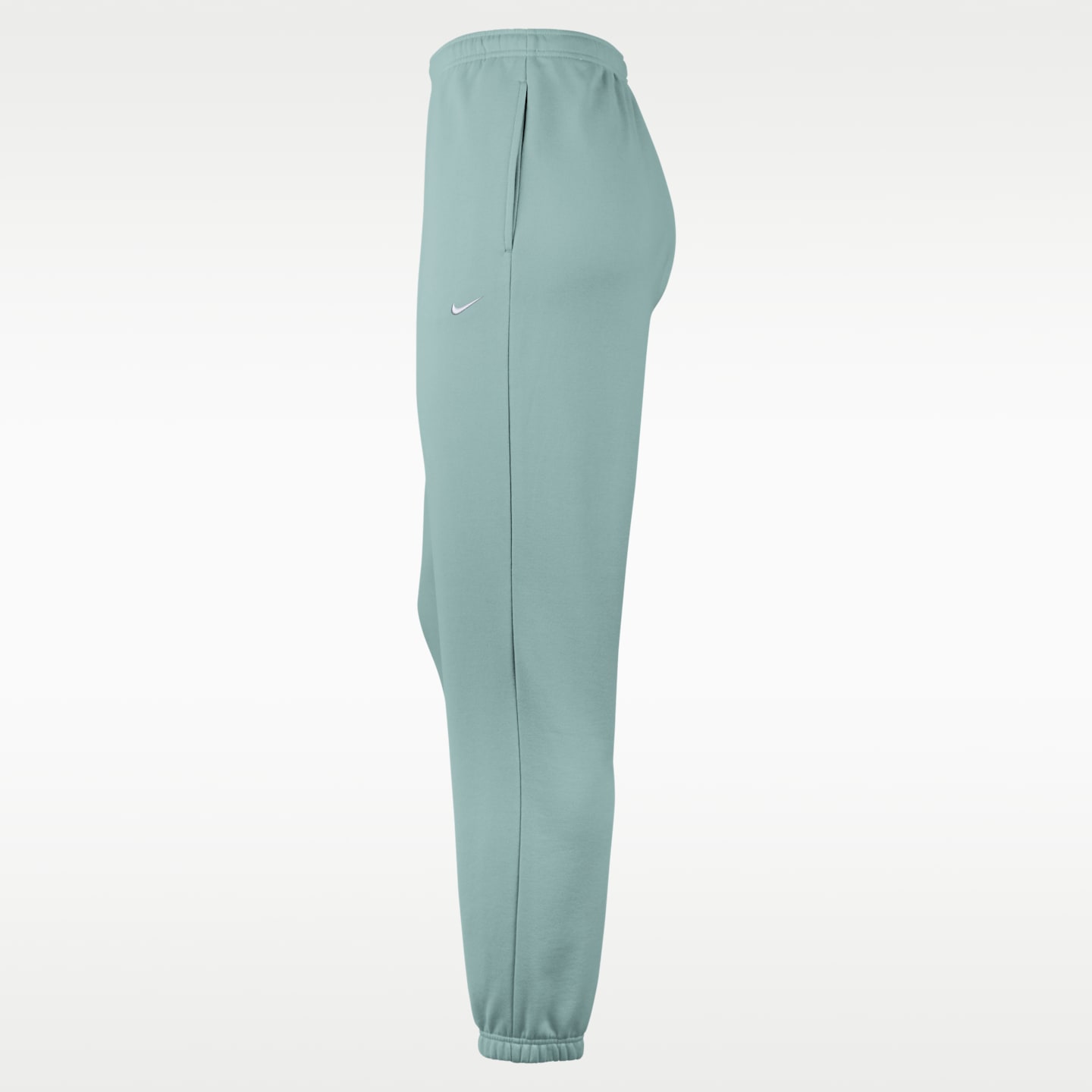 Женские брюки Nike New York Liberty French Terry Standard Cuffed, цвет: Минеральный / Белый — фото 3