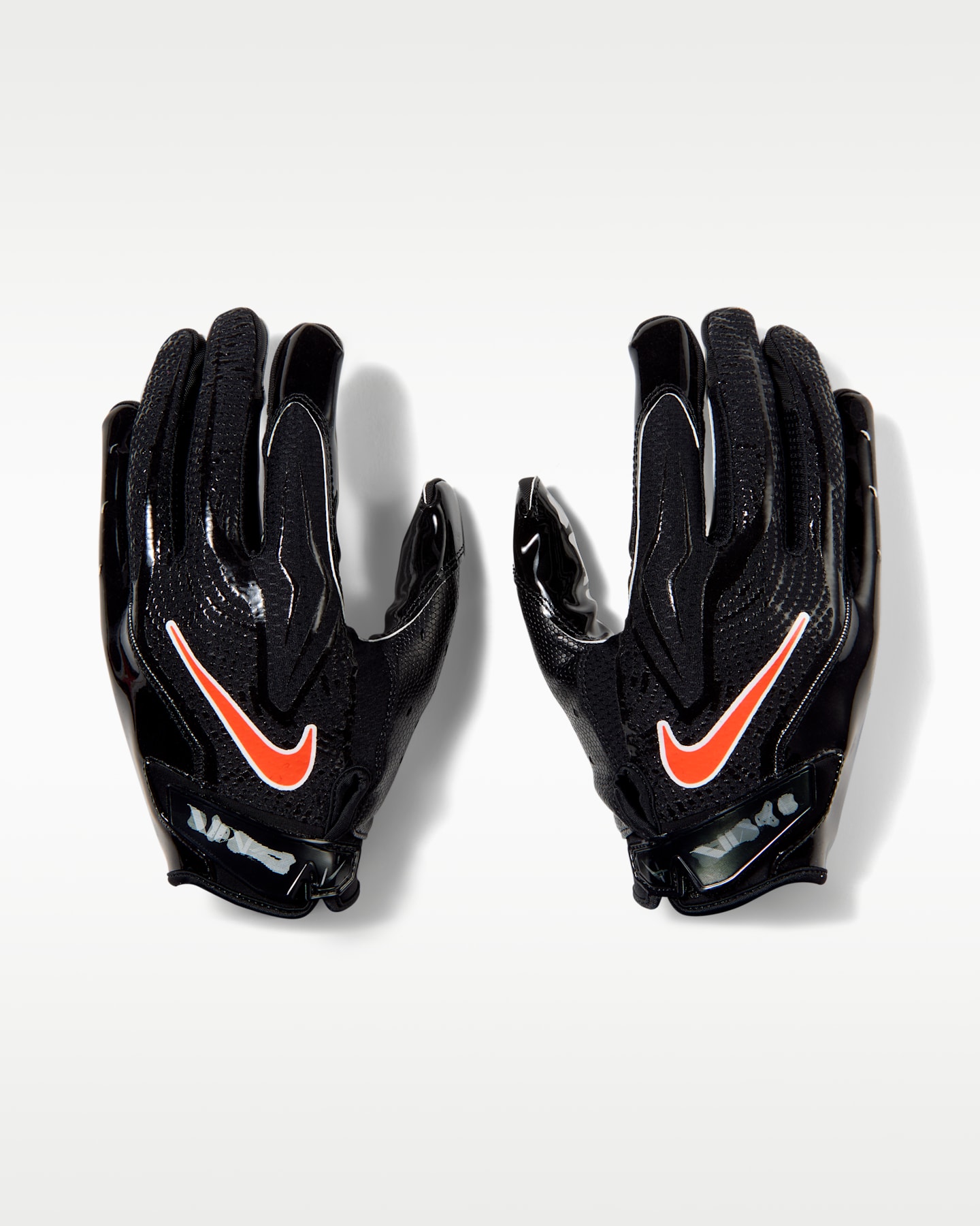 Перчатки для американского футбола Nike Vapor Jet 9.0, 1 пара, цвет: Чёрный / Яркий оранжевый — фото 4