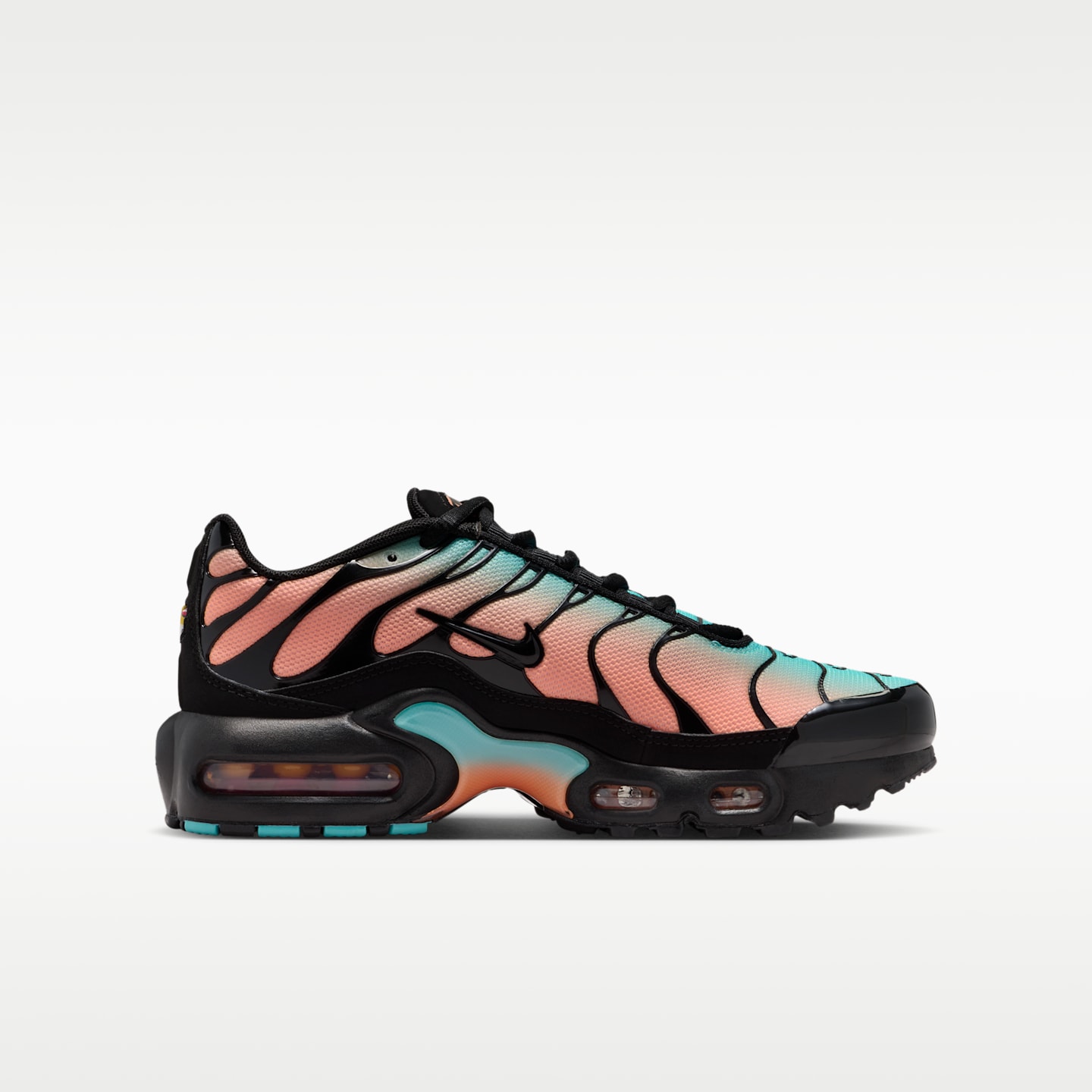 Детские кроссовки Nike Air Max Plus, цвет: Чёрный / Зелёный — фото 3