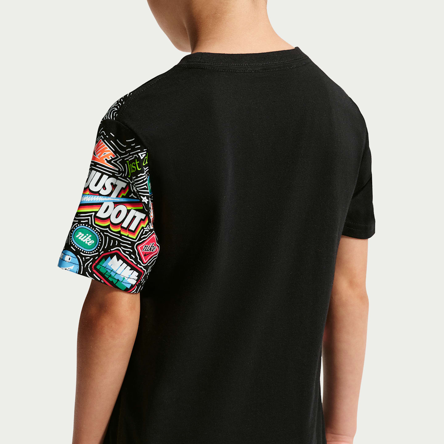 Футболка Nike Doodle Splash T-Shirt для малышей, цвет: Чёрный — фото 2