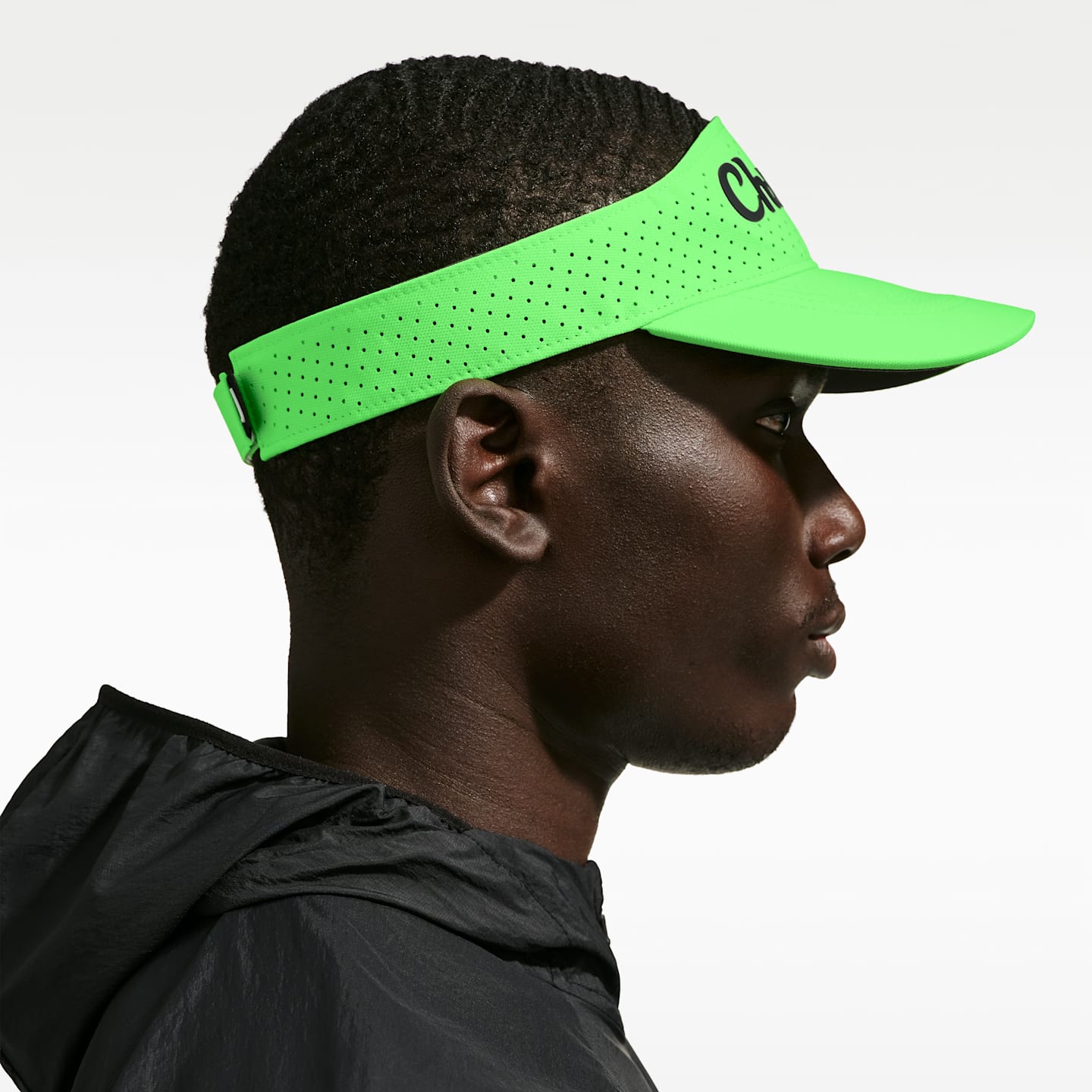 Козырёк Nike Ace Dri-FIT ADV, цвет: Зелёный / Чёрный — фото 2