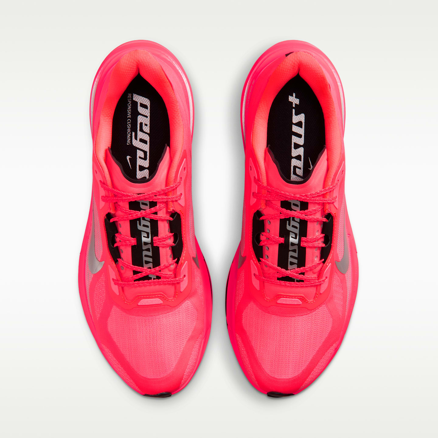 Мужские кроссовки Nike Pegasus Plus 2 Road Running, цвет: Малиновый / Чёрный — фото 4