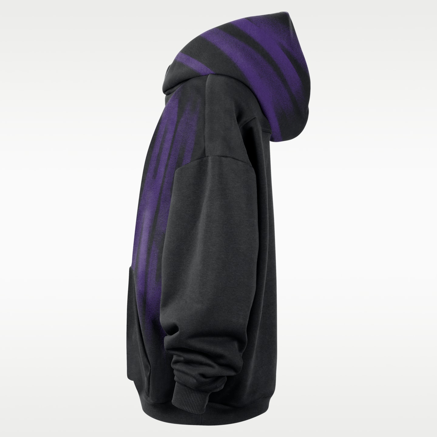Мужское худи Nike Los Angeles Lakers Standard Issue Fleece Basketball, цвет: Чёрный / Белый — фото 3