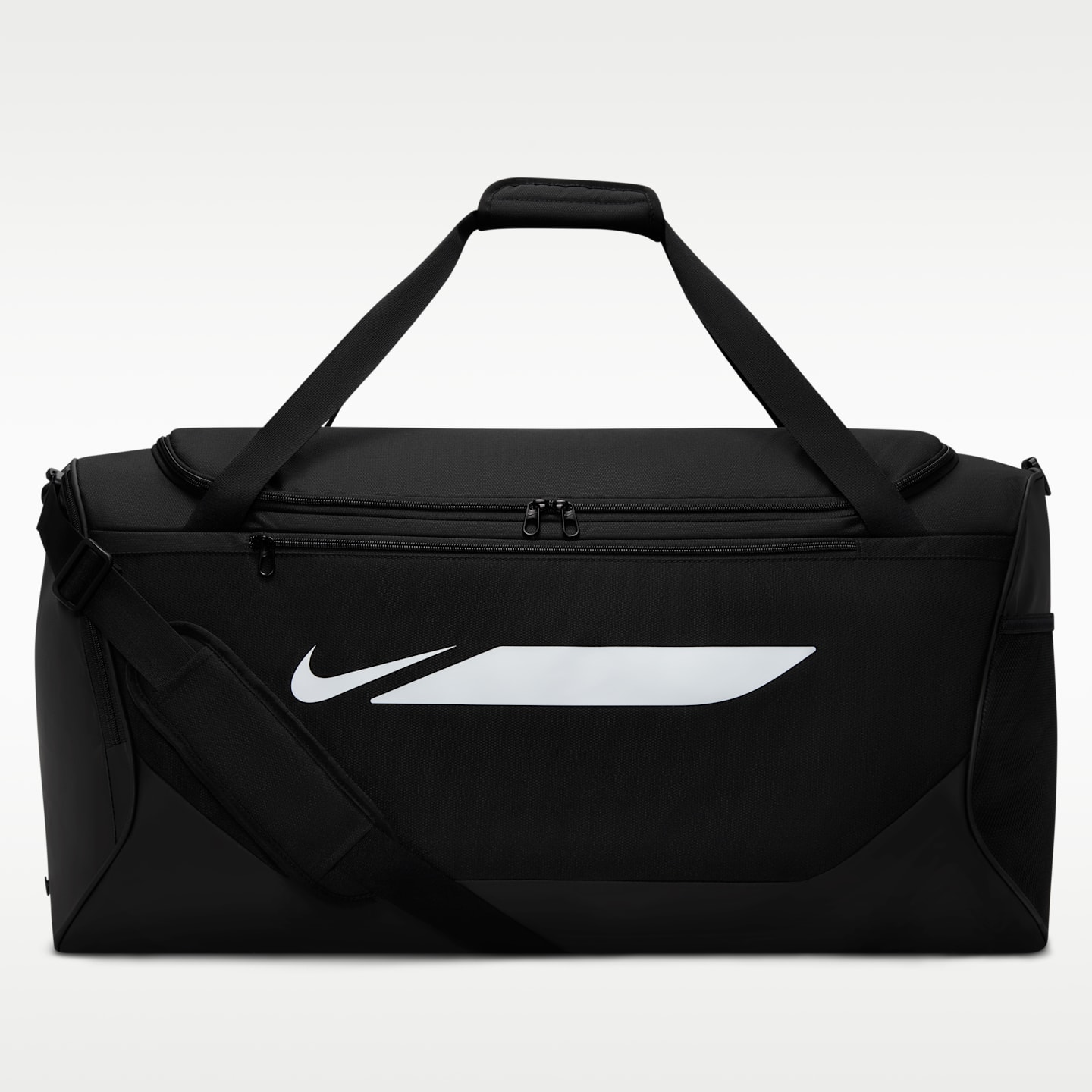 Мужская сумка Nike Academy Soccer Duffel (Large, 95L), цвет: Чёрный / Белый — фото 1