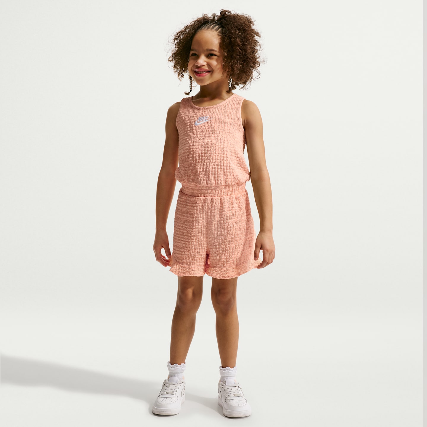 Детский комбинезон Nike Textured Romper, цвет: Оранжевый — фото 1