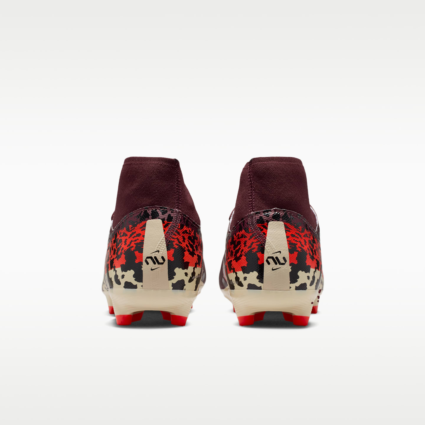 Футбольные бутсы Nike United Mercurial Superfly 10 Academy для разных покрытий, высокие, цвет: Бордовый / Красный — фото 6