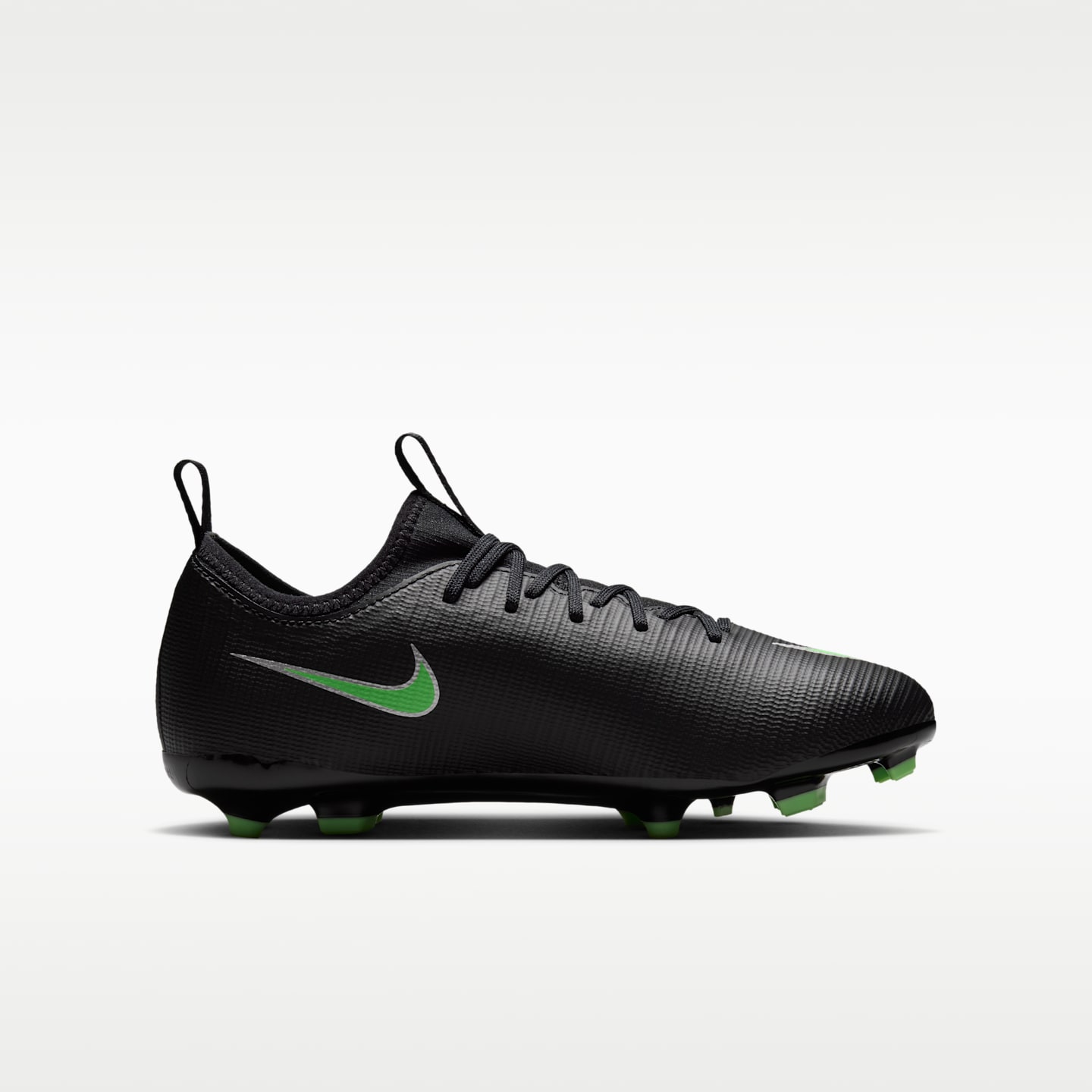 Детские кроссовки Nike Jr. Mercurial Vapor 17 Academy Big Kids' Turf Low-Top Soccer, цвет: Чёрный / Зелёный — фото 3