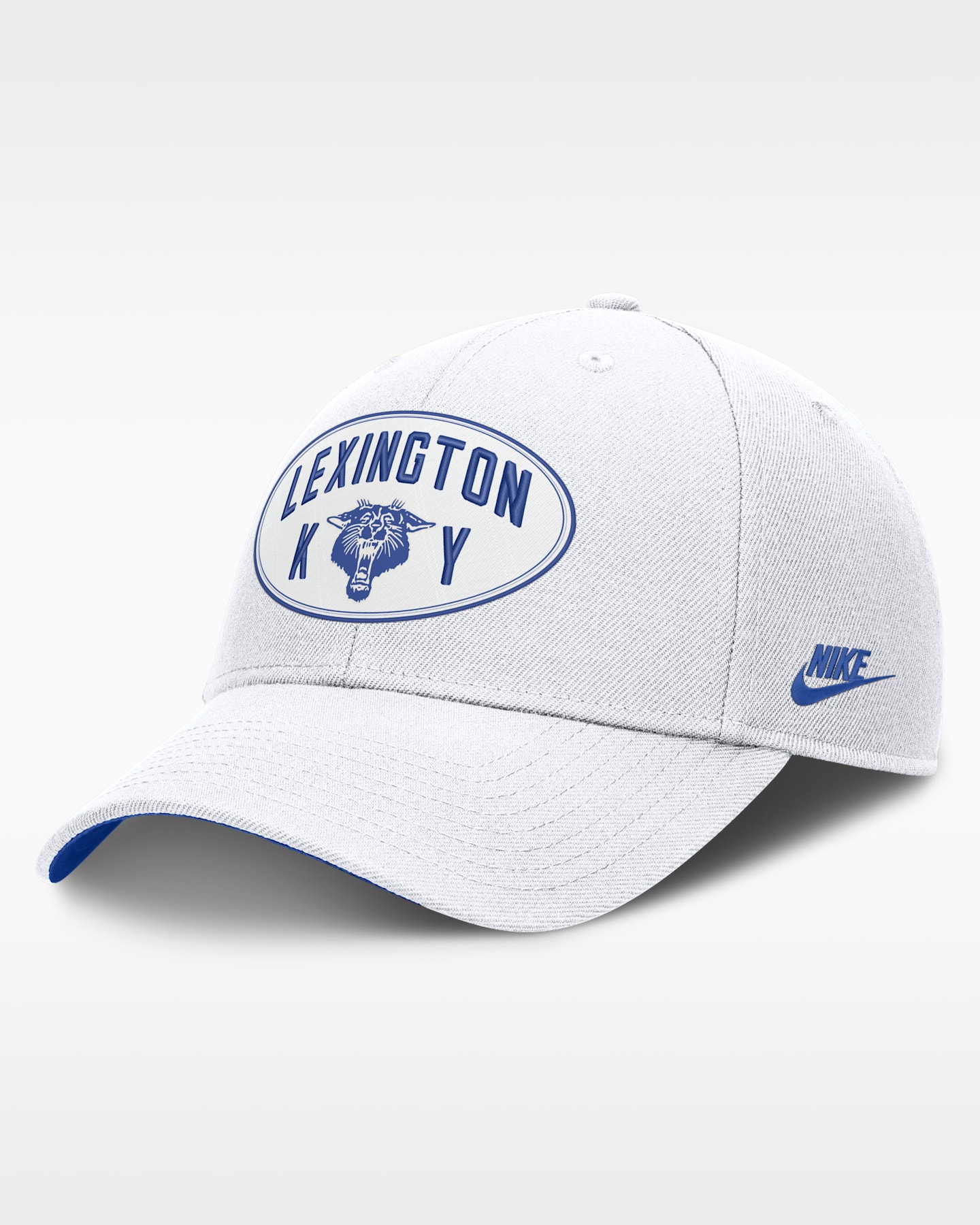 Мужская кепка Nike Dri-FIT College Kentucky Legacy Letter & Location Rise A-Frame, цвет: Белый — фото 3