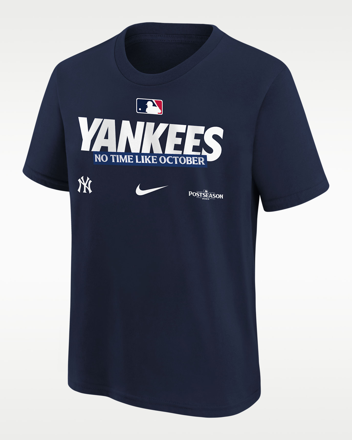 Детская футболка Nike MLB New York Yankees 2026 Postseason Authentic Collection, цвет: Тёмно-синий — фото 3