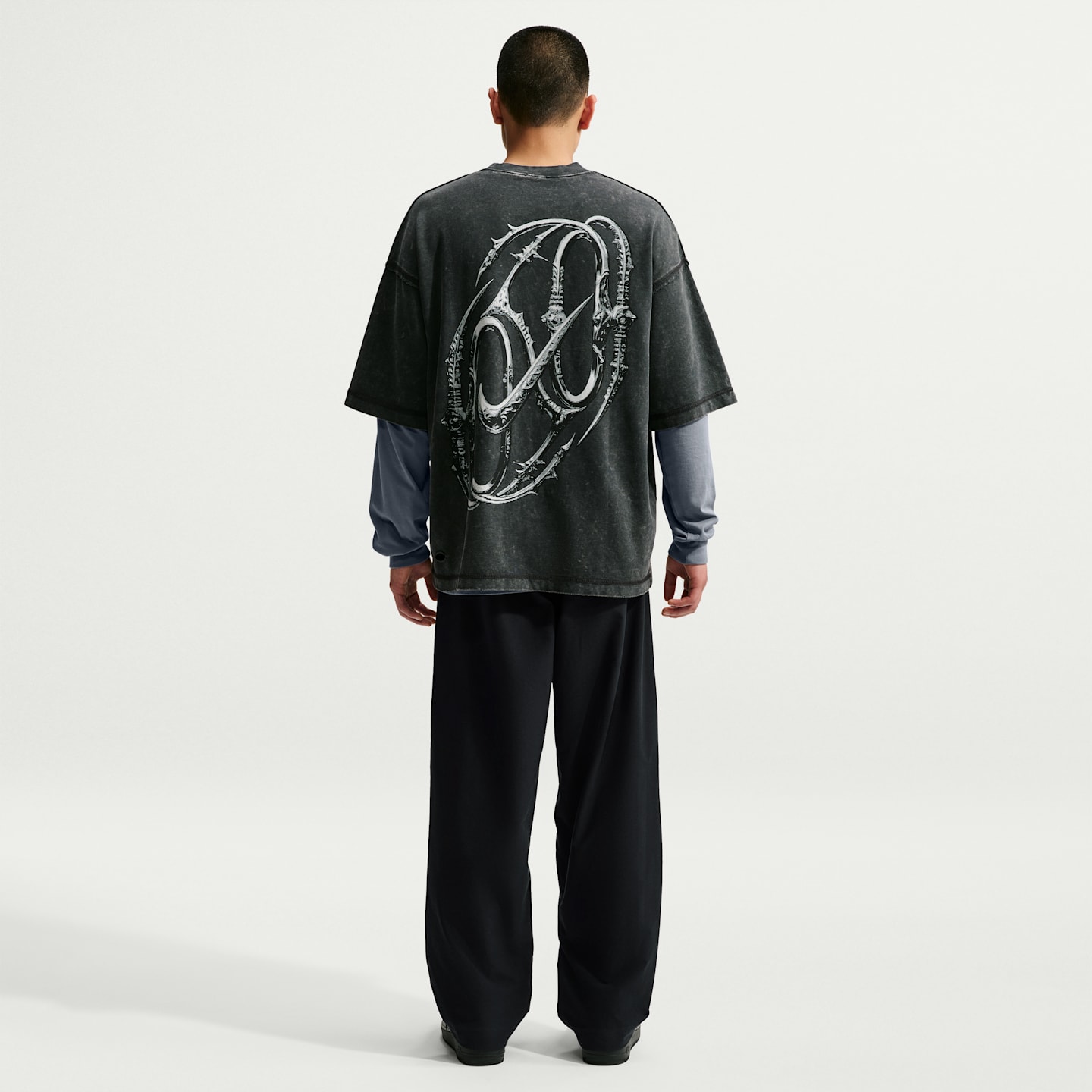 Мужские брюки Nike Club Straight Stretch, цвет: Чёрный / Белый — фото 5