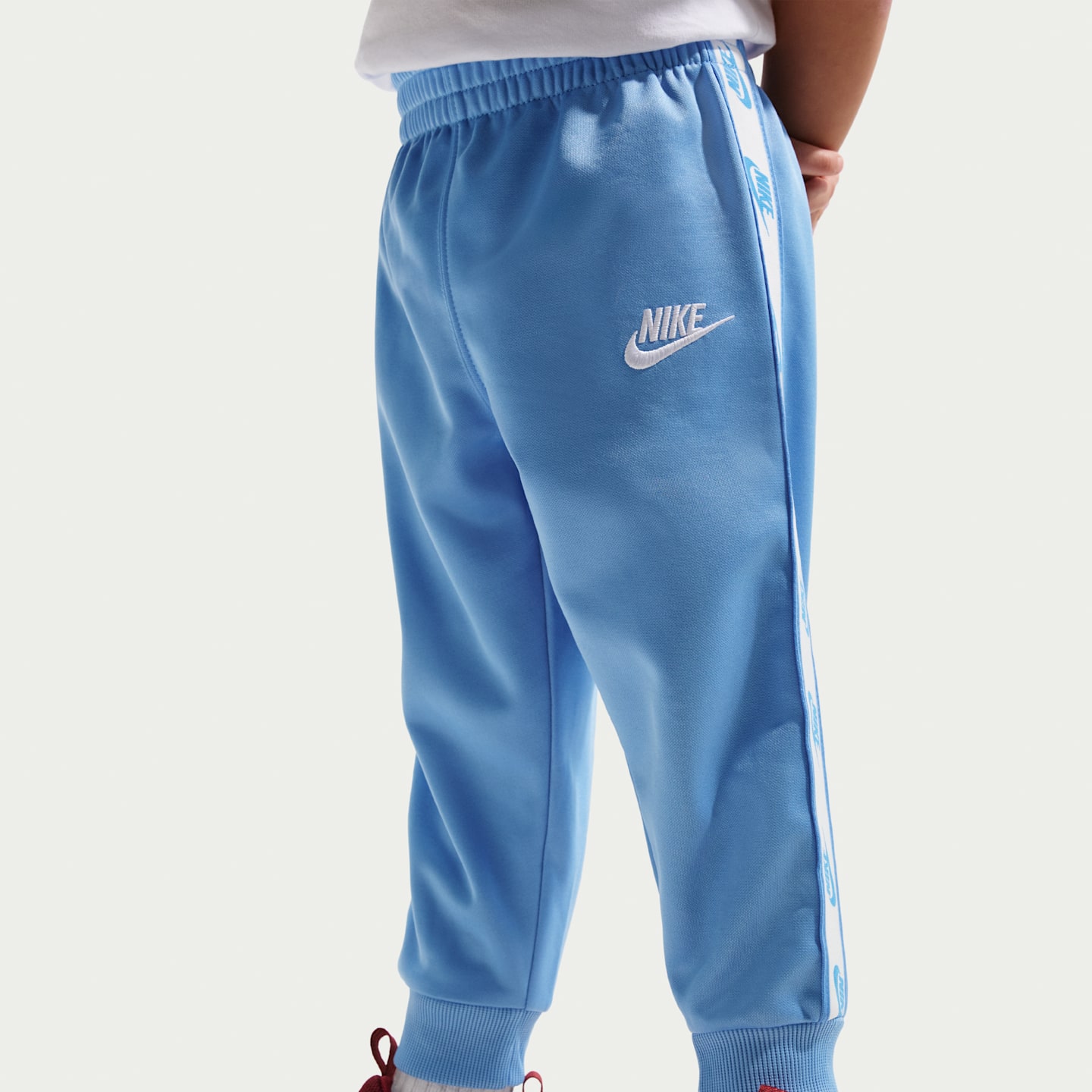 Комплект для малышей Nike Dri-FIT из 2 предметов на молнии с лентой с логотипом, цвет: Синий — фото 4