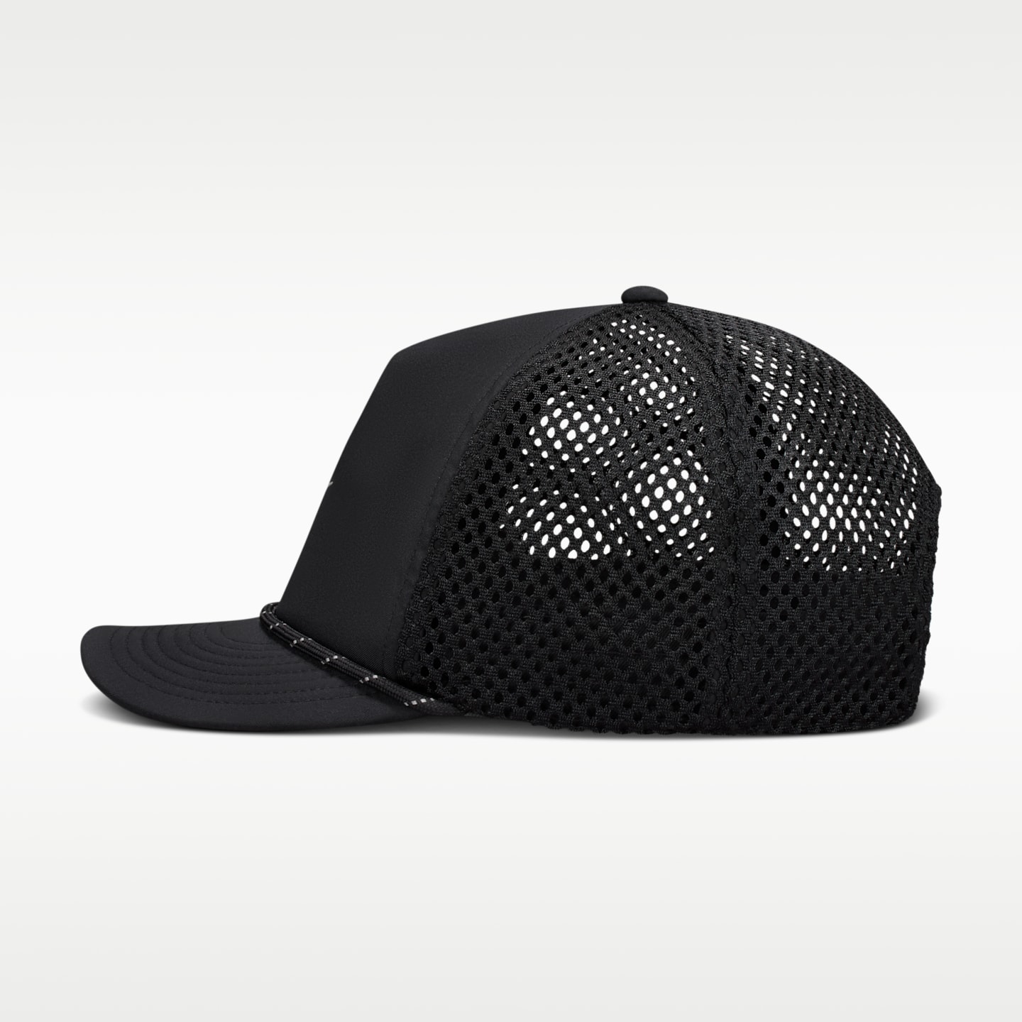 Кепка Nike Pro Dri-FIT Unstructured Swoosh Run, цвет: Чёрный / Антрацитовый — фото 5