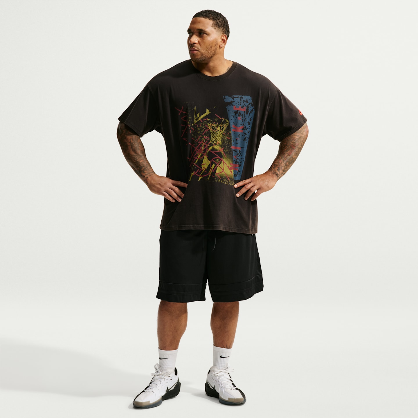 Мужские баскетбольные шорты Nike Dri-FIT Game Classic, цвет: Чёрный / Белый, вариант 1 — фото 6