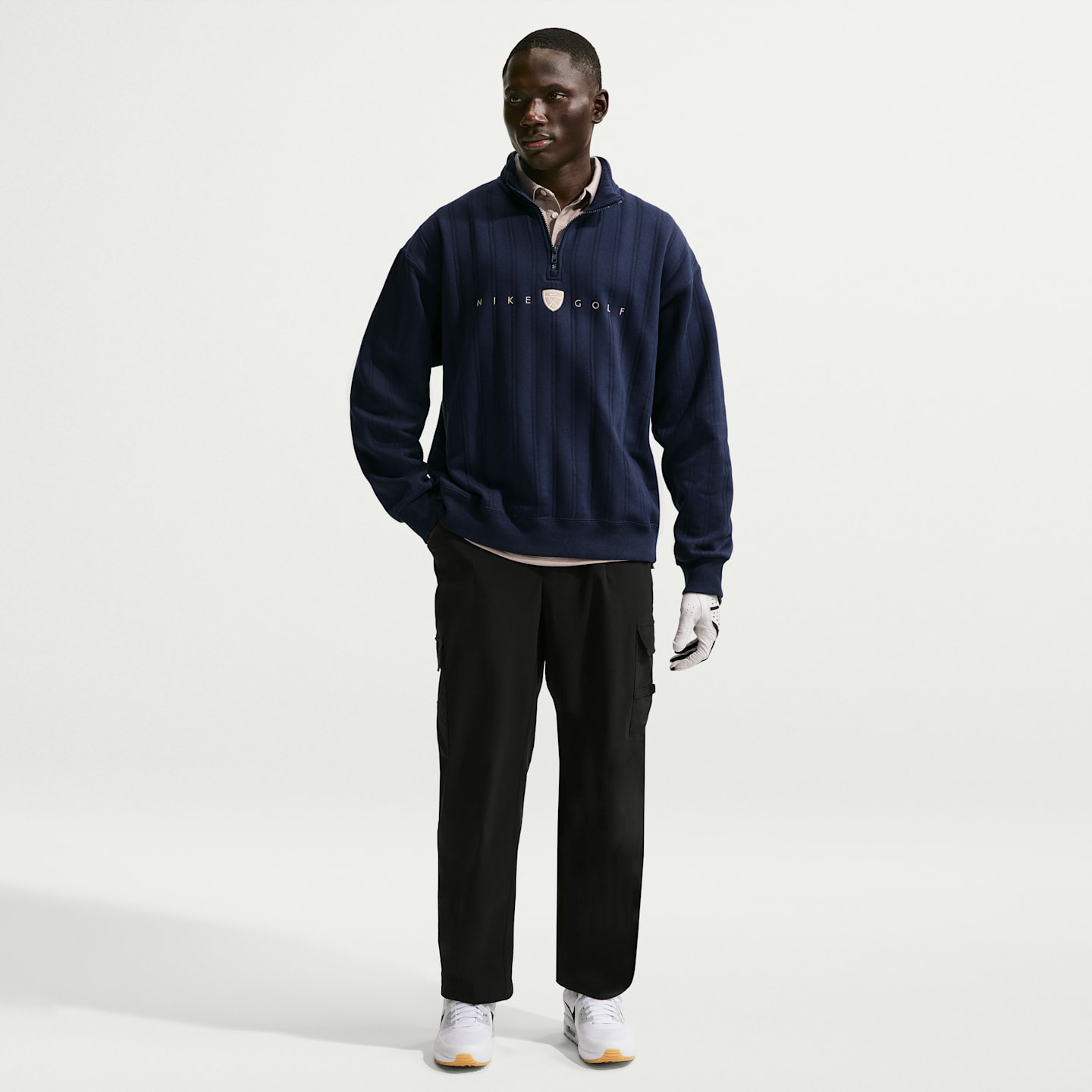 Мужские брюки для гольфа Nike Fairway Fresh Dri-FIT свободного кроя, цвет: Чёрный — фото 1