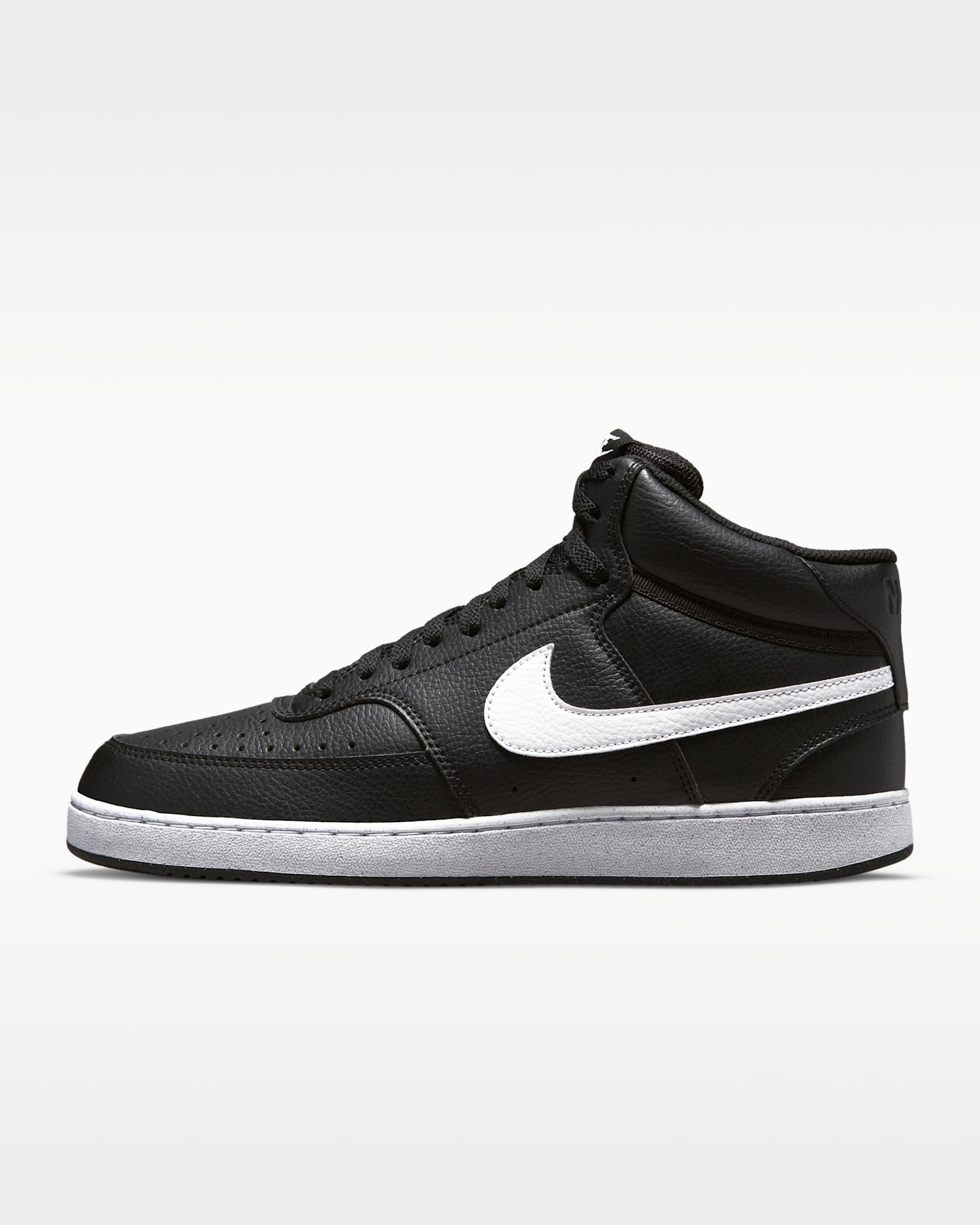 Мужские кроссовки Nike Court Vision Mid Next Nature, цвет: Чёрный / Белый — фото 11