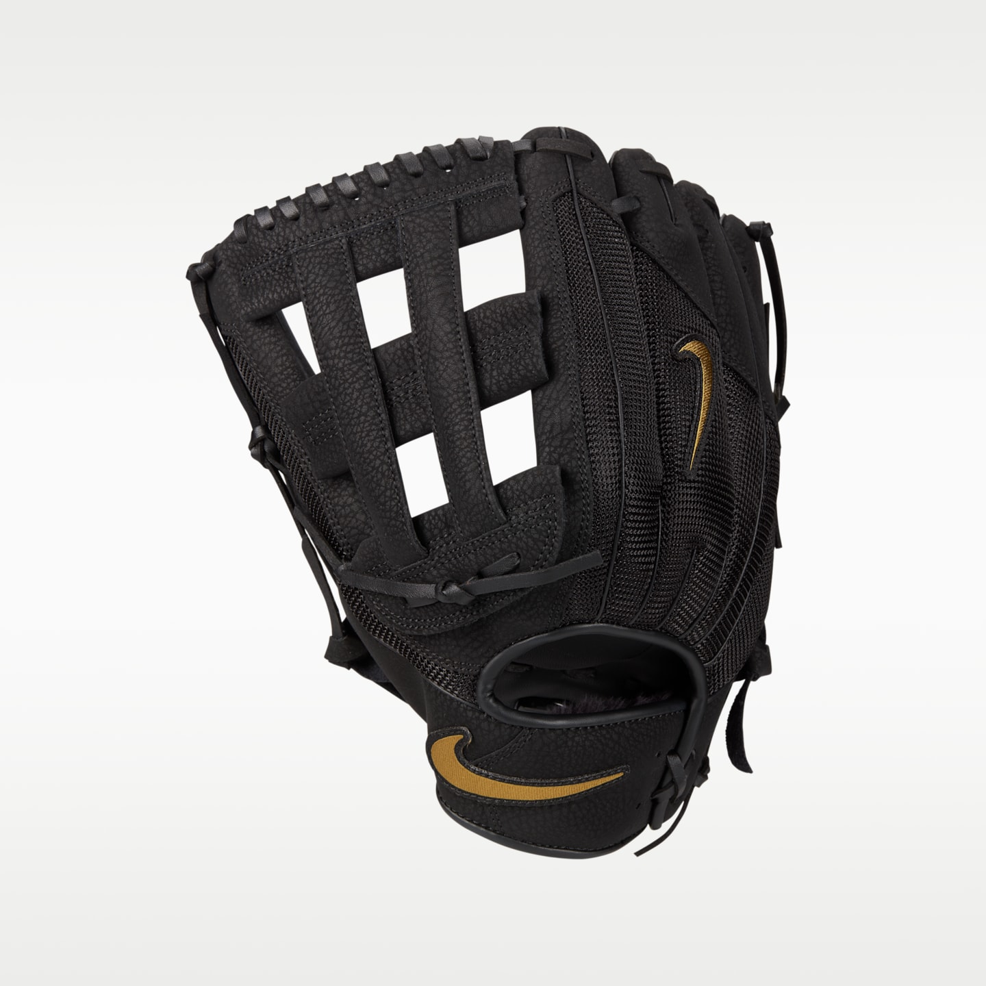 Бейсбольная перчатка полевого игрока Nike Force Edge H-Web, для левши, цвет: Чёрный — фото 1