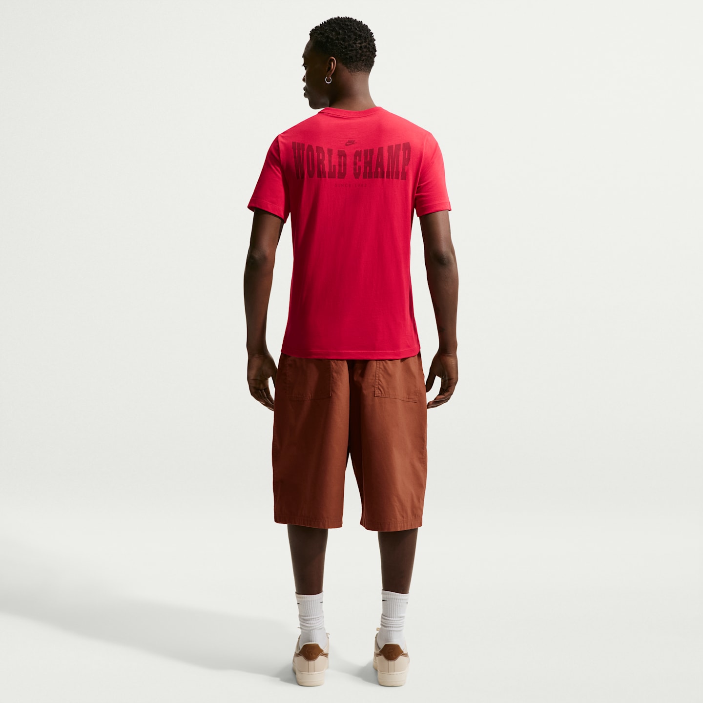 Мужская футболка Nike Sportswear, цвет: Красный — фото 5