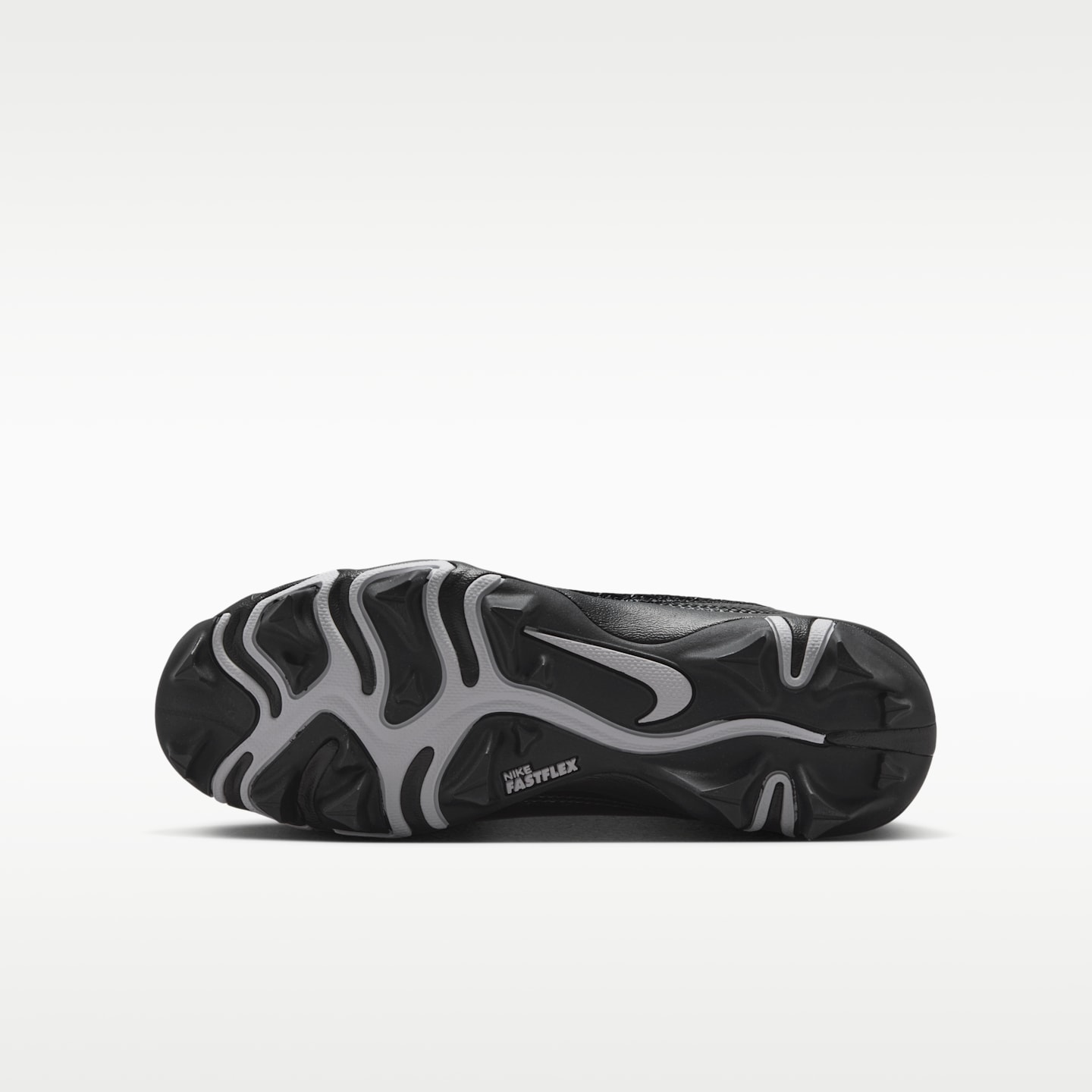 Детские бутсы Nike Alpha Menace 4 Shark Football Cleats, цвет: Чёрный / Белый — фото 2