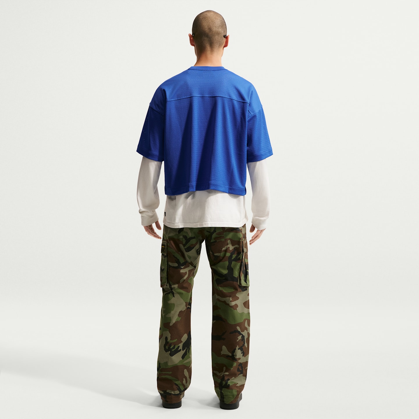 Мужской топ Nike SB Mesh Football Jersey Skate Top, цвет: Королевский синий — фото 5